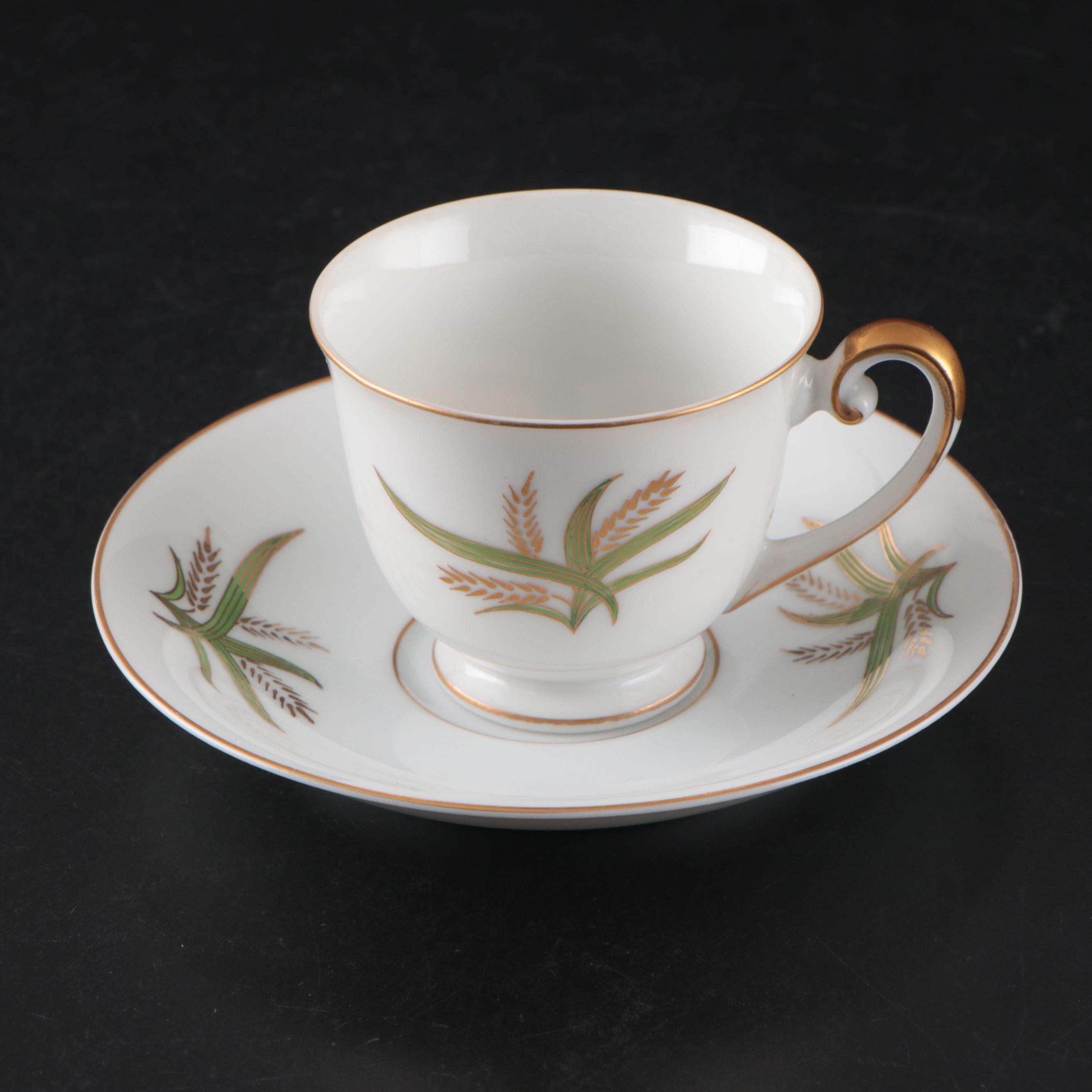 Fukagawa Arita "Wheat" Porcelain Teapot, Creamer, Sugar Bowl and More