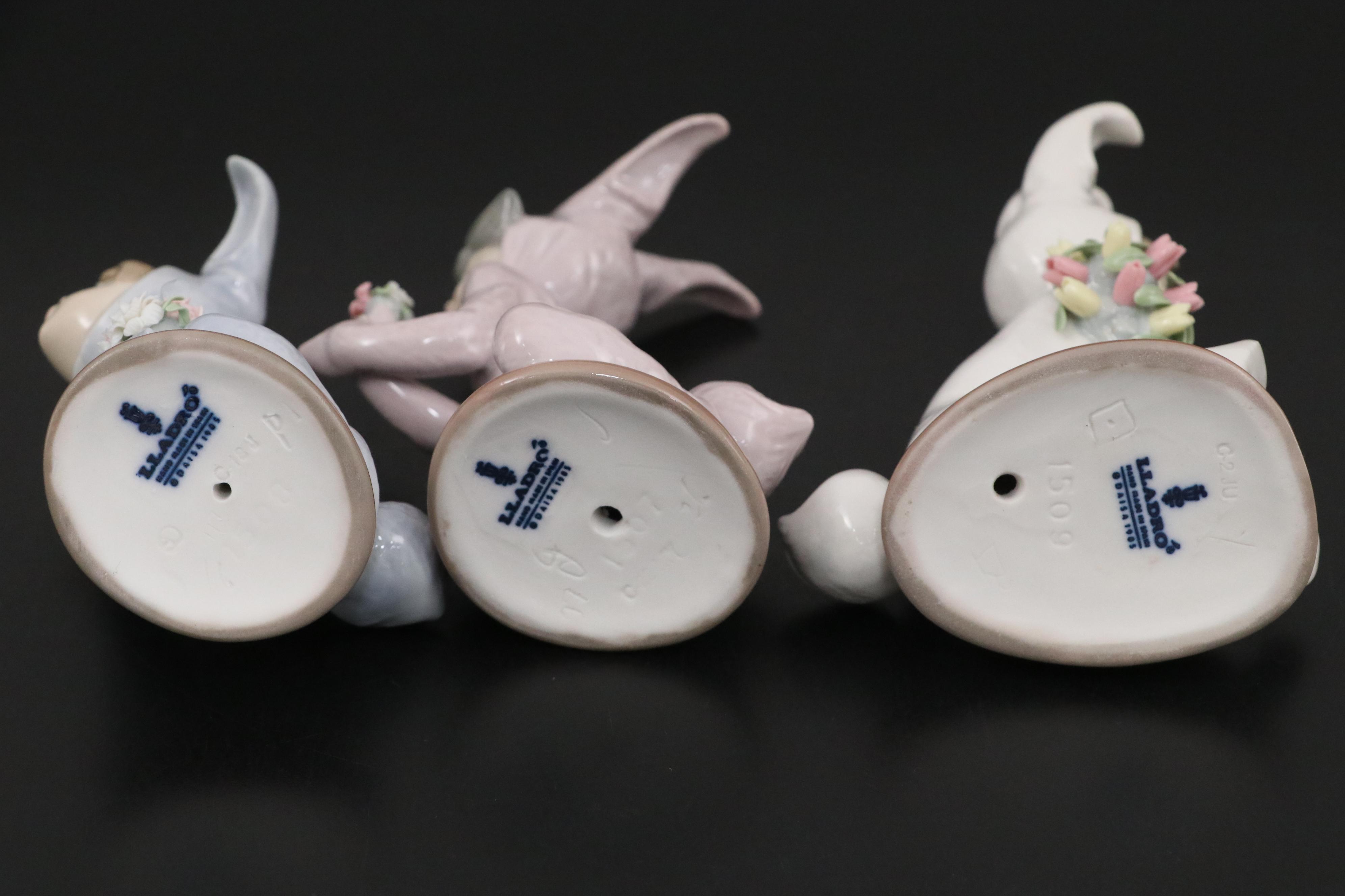 Lladró "Bunny Boy" Porcelain Figurine Set Designed by Juan Huerta, Late 20th C.