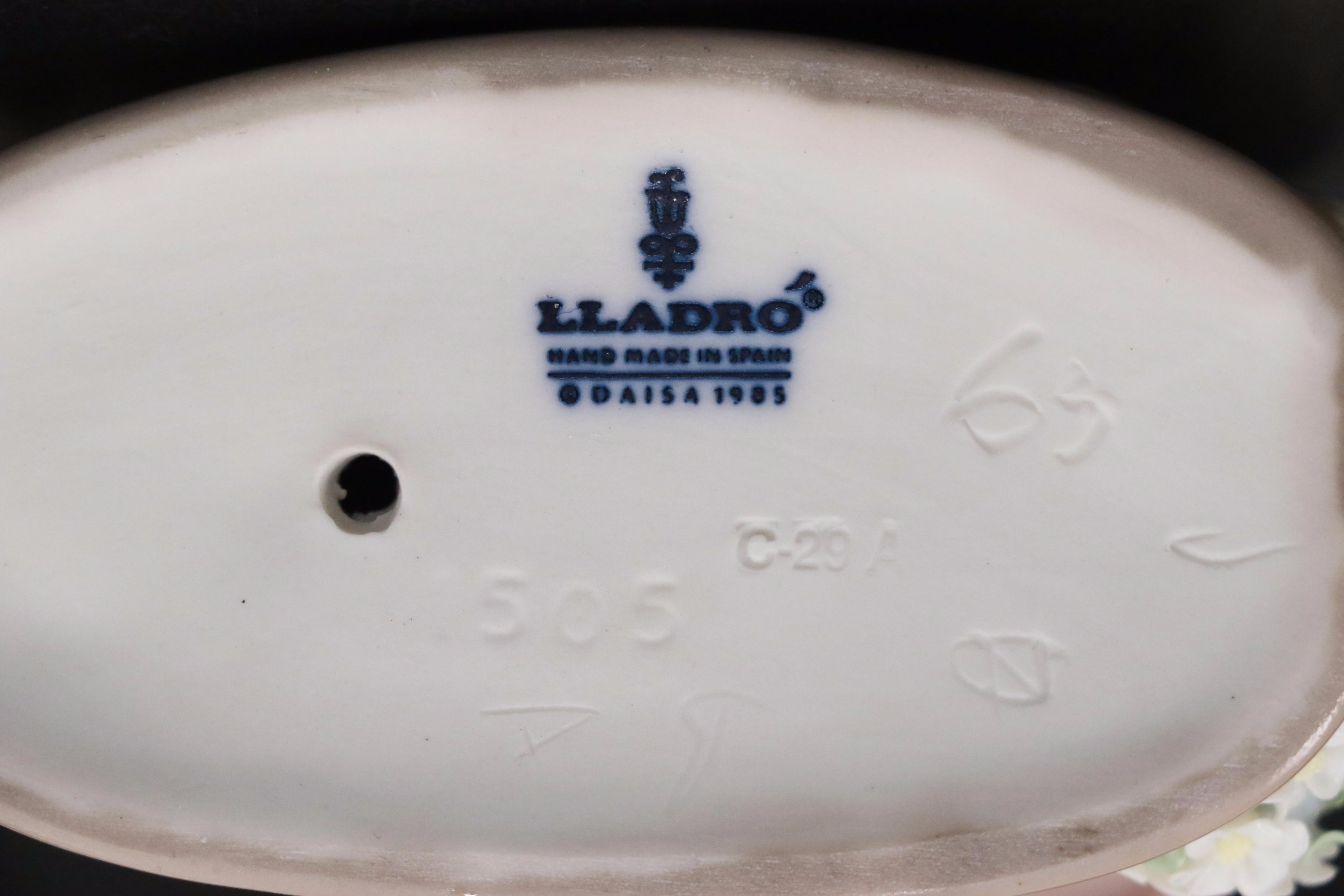 Lladró "Bunny Boy" Porcelain Figurine Set Designed by Juan Huerta, Late 20th C.