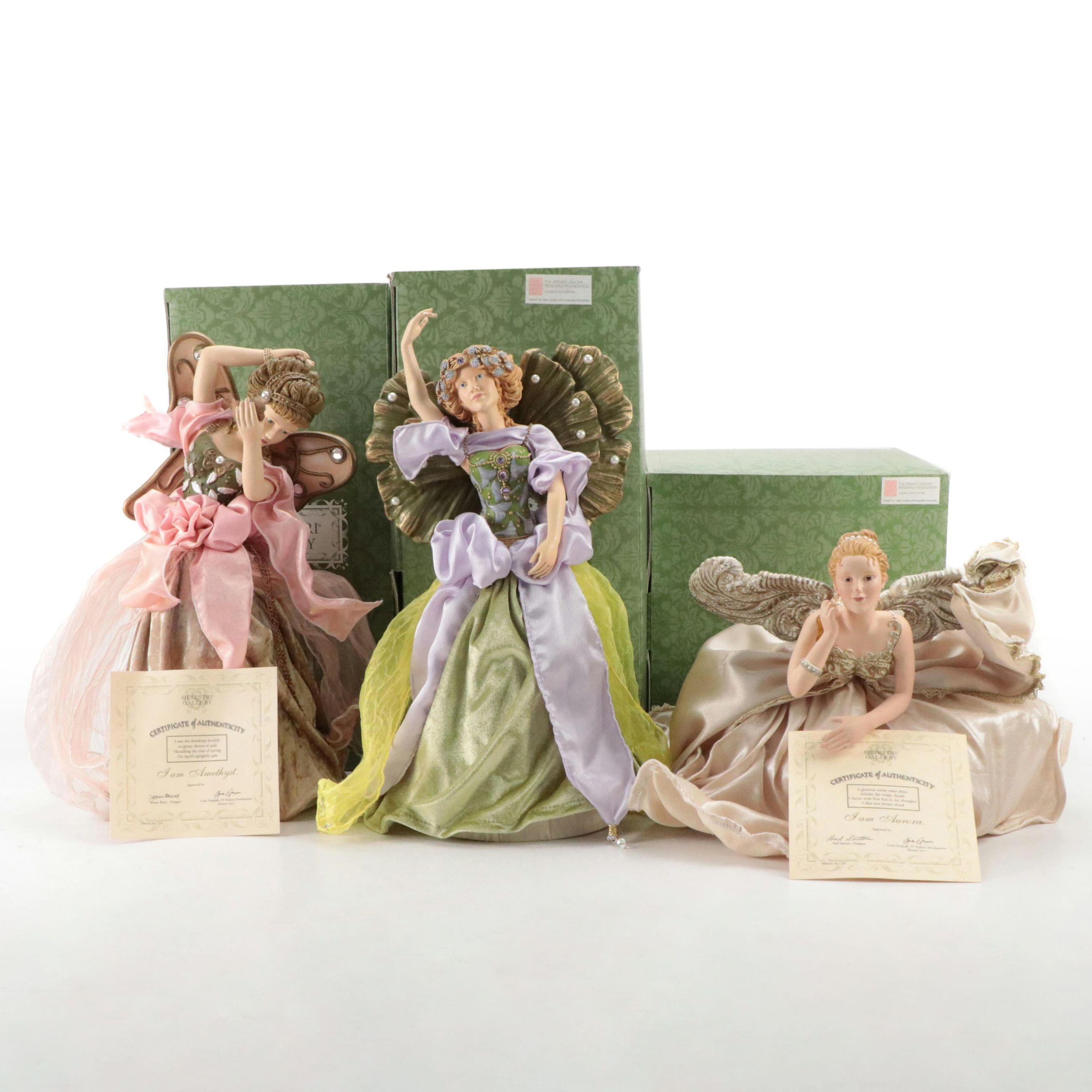 Silvestri Plastic and Velveteen Christmas Tree Toppers