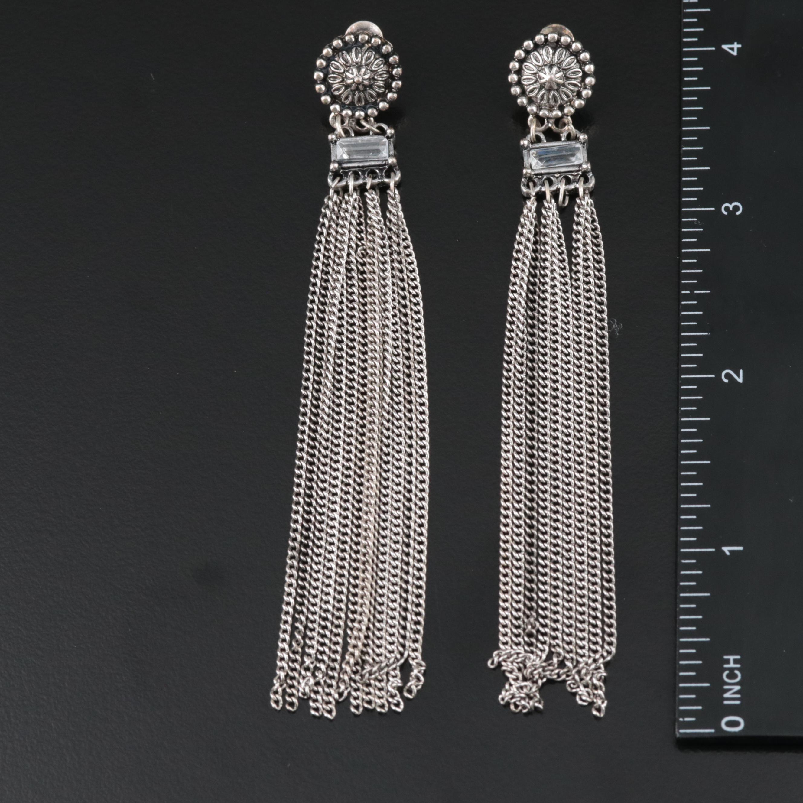 Earrings and Rings Collection Including Amethyst, CZ and Rhinestones