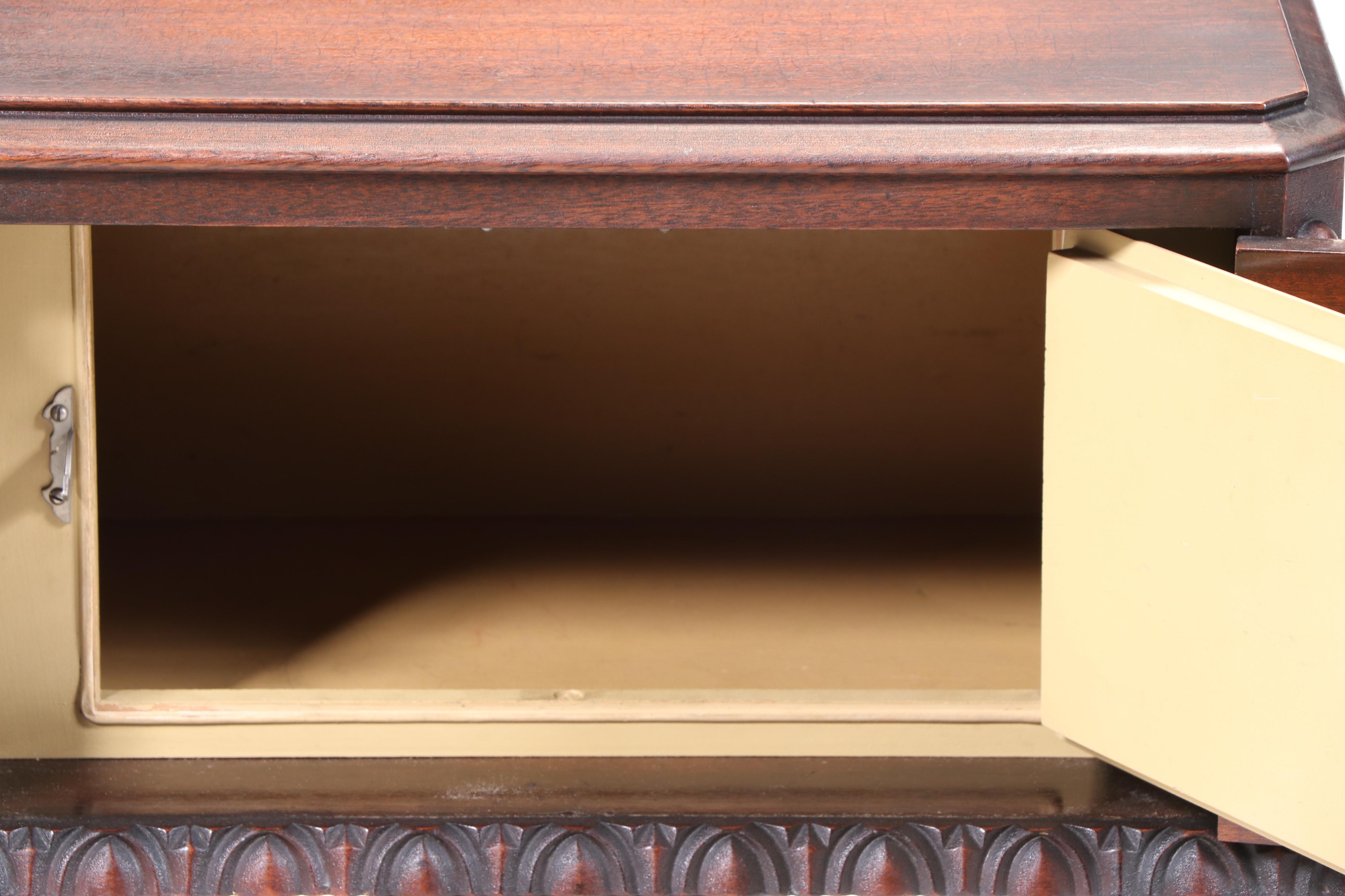 Jacobean Style Wooden Smoking Cabinet, Mid-20th Century
