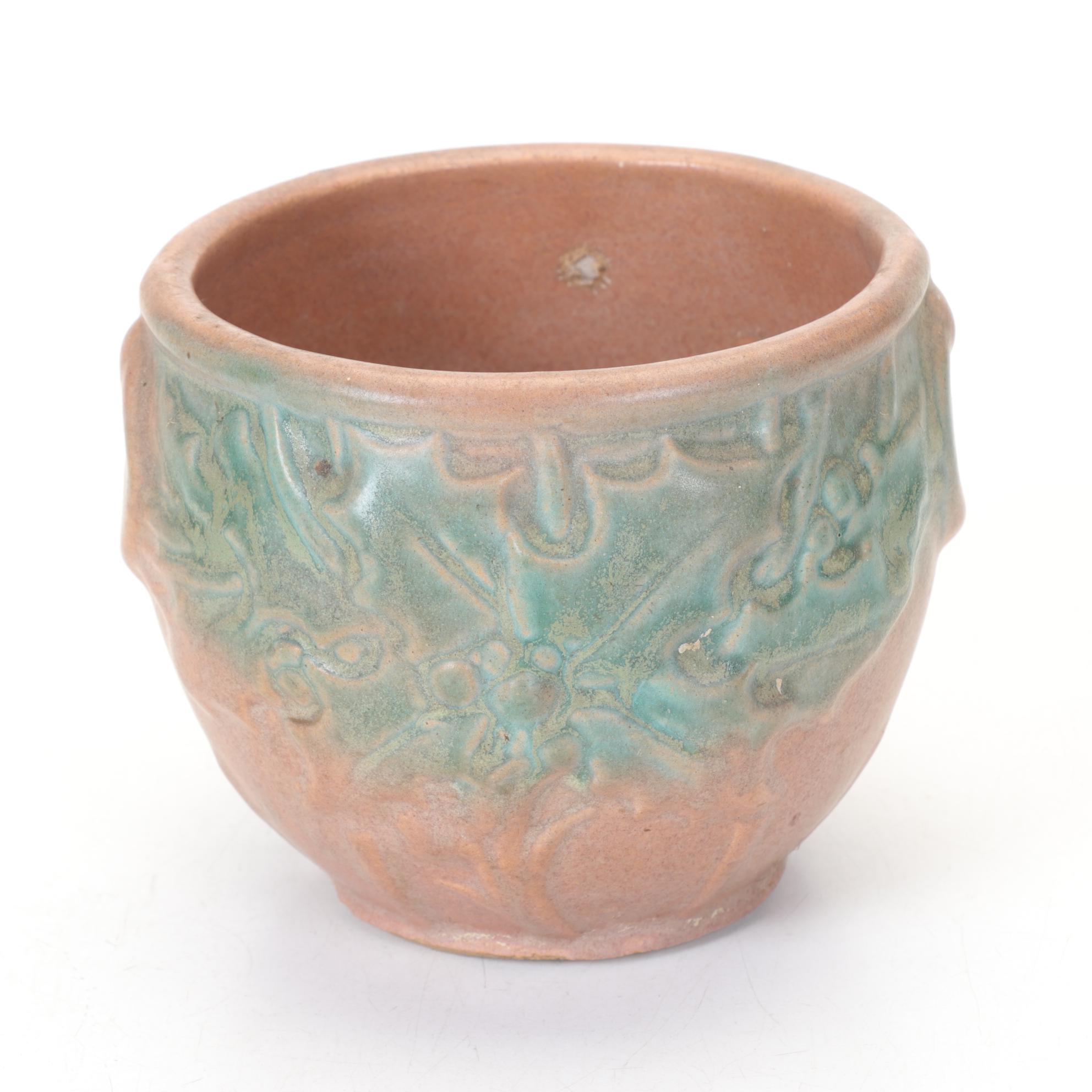 Brush McCoy Holly Pottery Planters