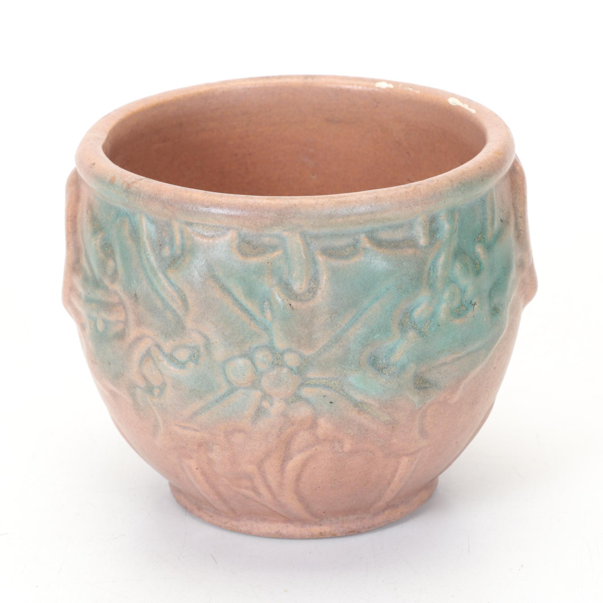 Brush McCoy Holly Pottery Planters