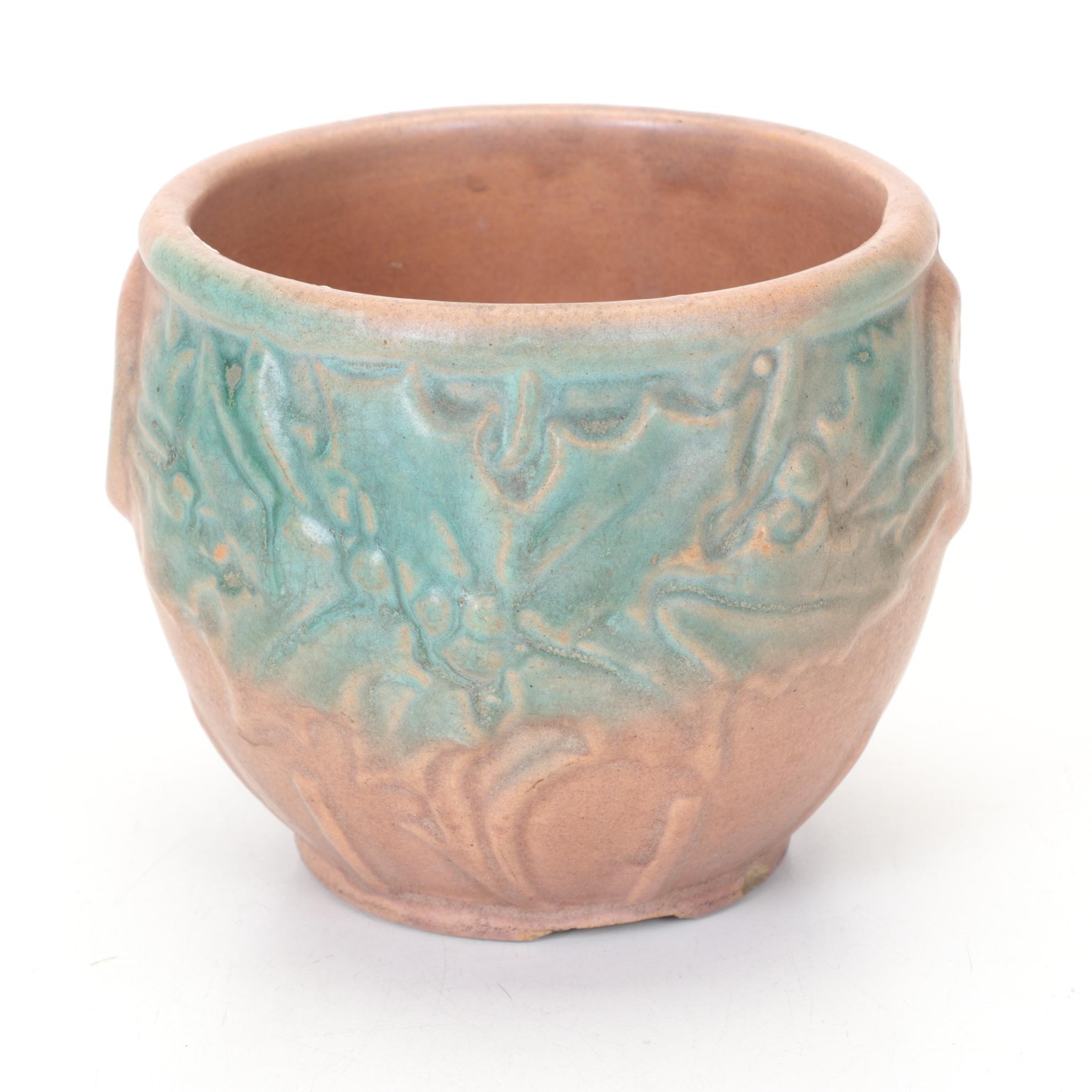 Brush McCoy Holly Pottery Planters