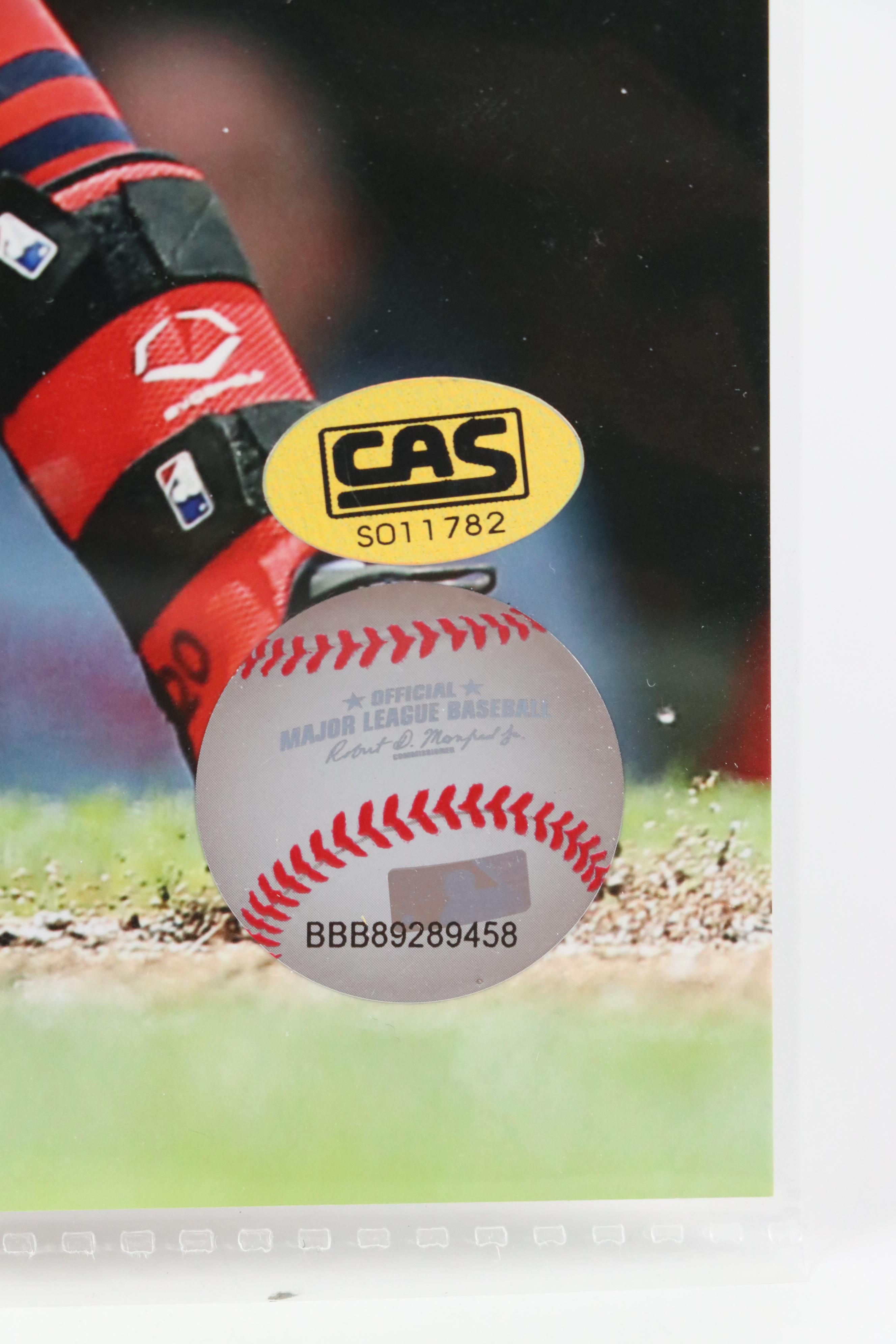 Rajai Davis, Sandy Alomar Jr., with Other Signed Baseball Photo and Cards