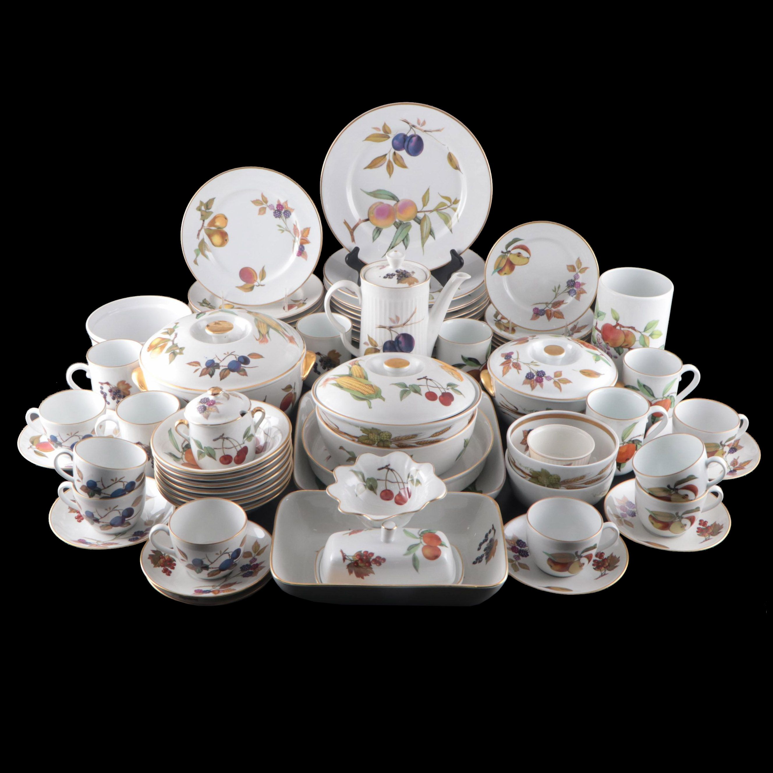Royal Worcester "Evesham Gold" Dinnerware and Serveware