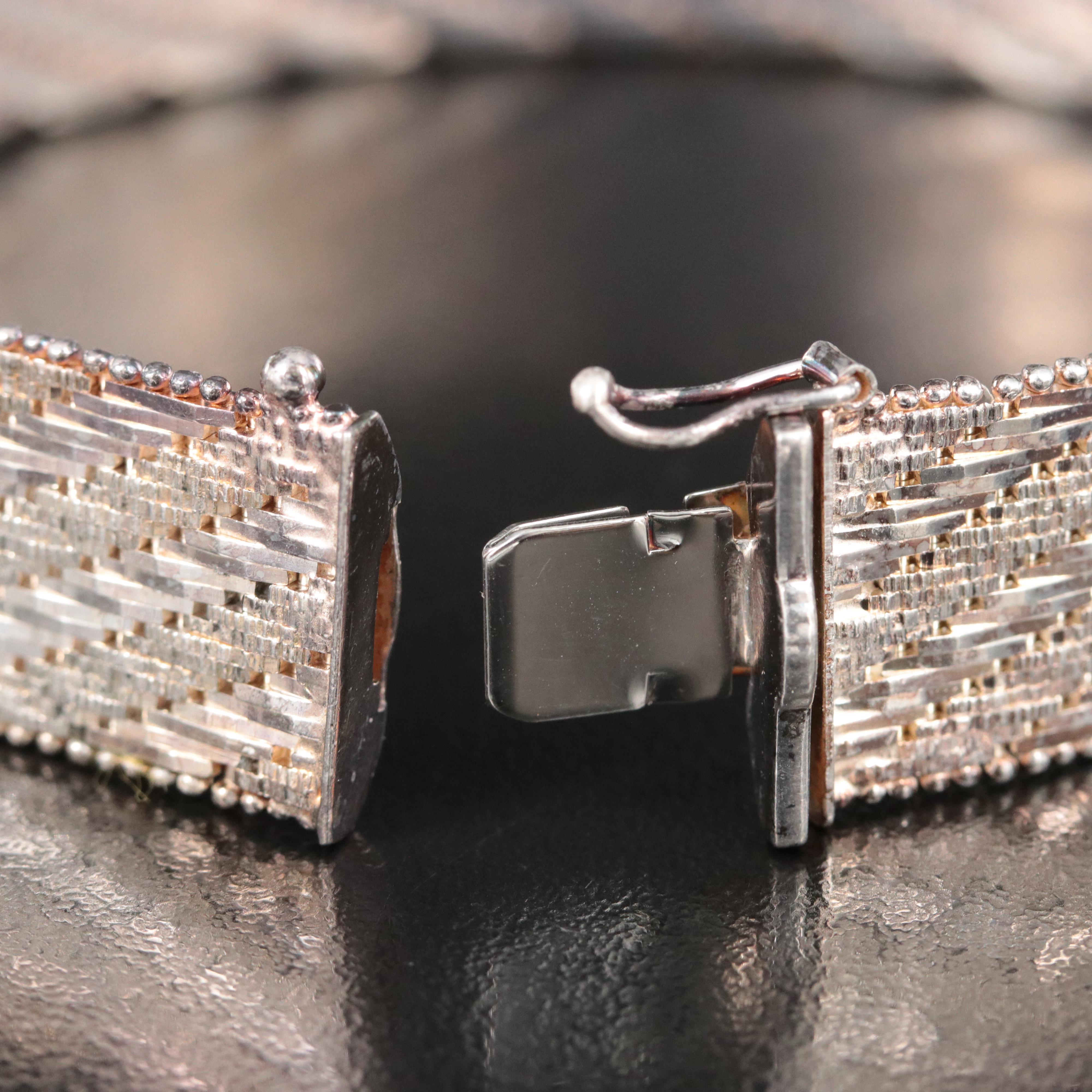 Milor Italian 950 Silver Riccio Chain Bracelet