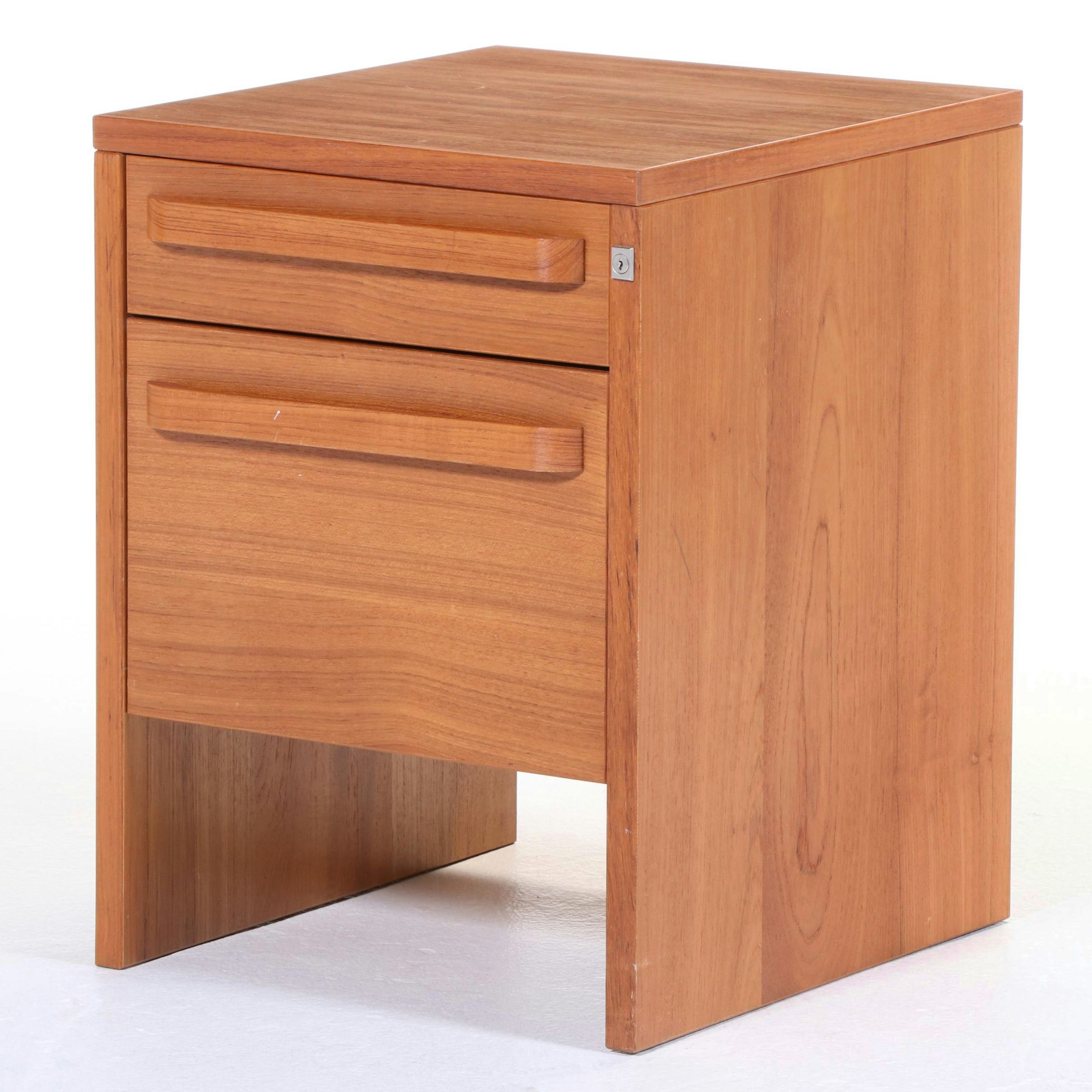 Small Danish Modern Teak File Cabinet, Late 20th Century