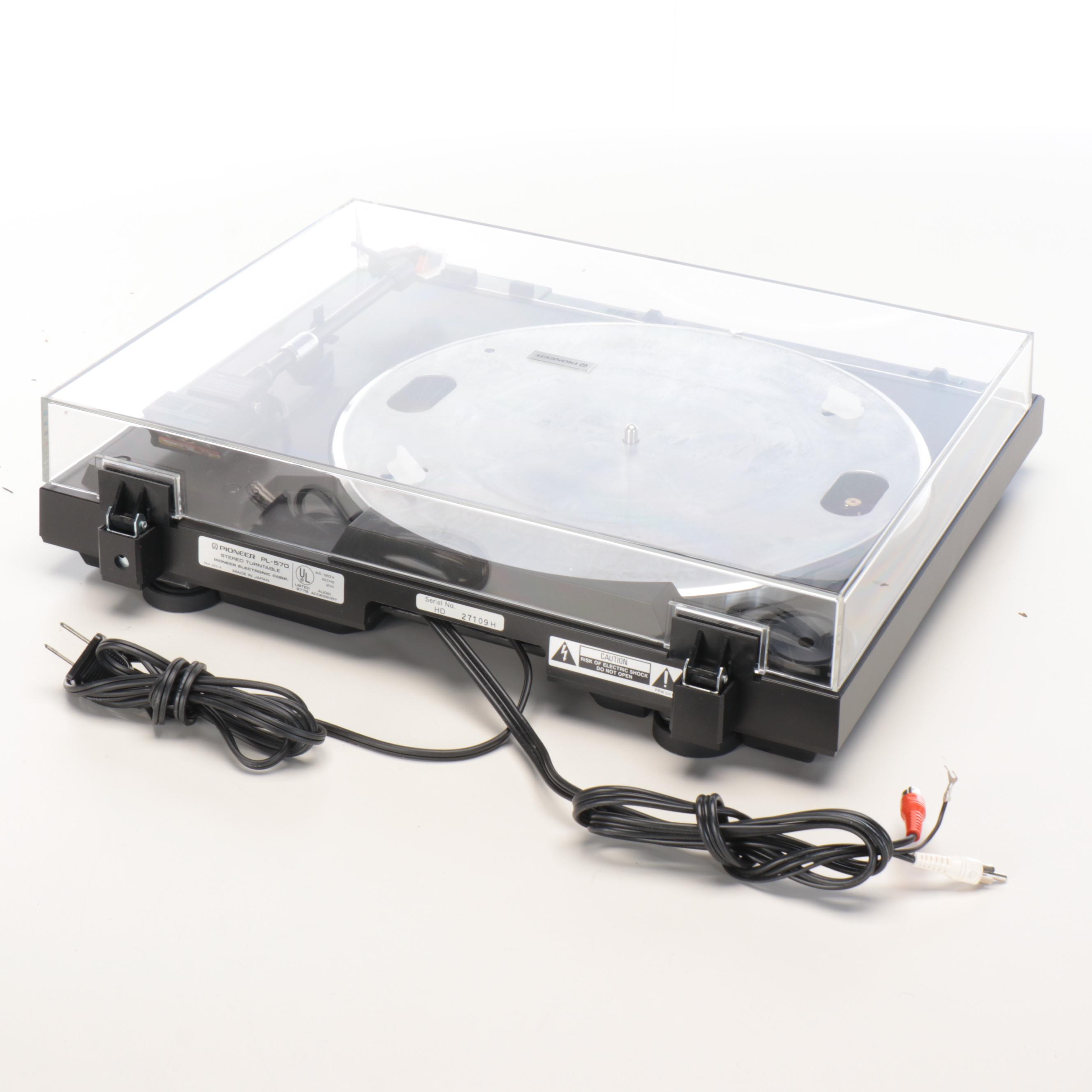 Pioneer PL-570 Full-Automatic Stereo Turntable, Late 20th Century
