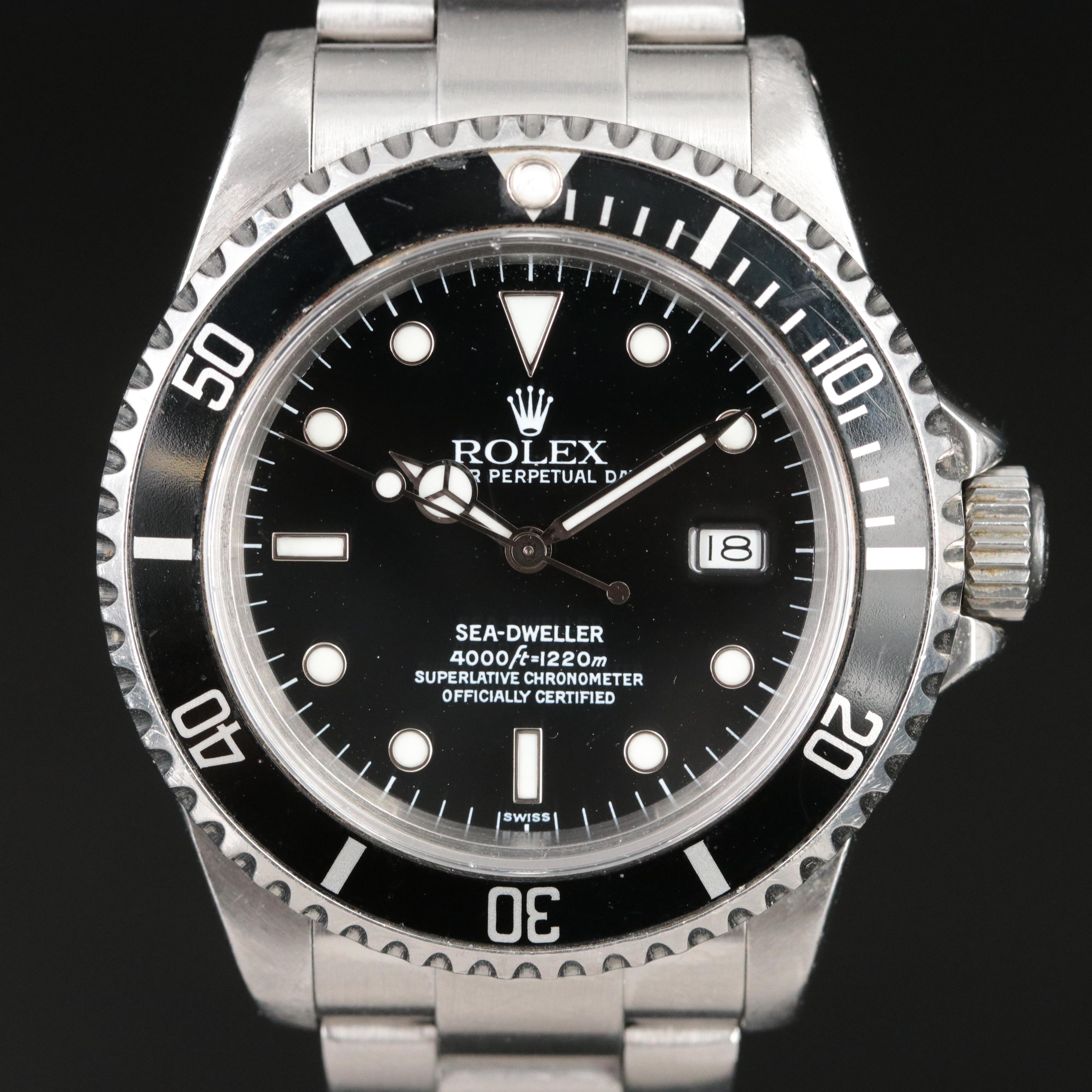 1984 Rolex Sea-Dweller Oyster Perpetual Date Watch