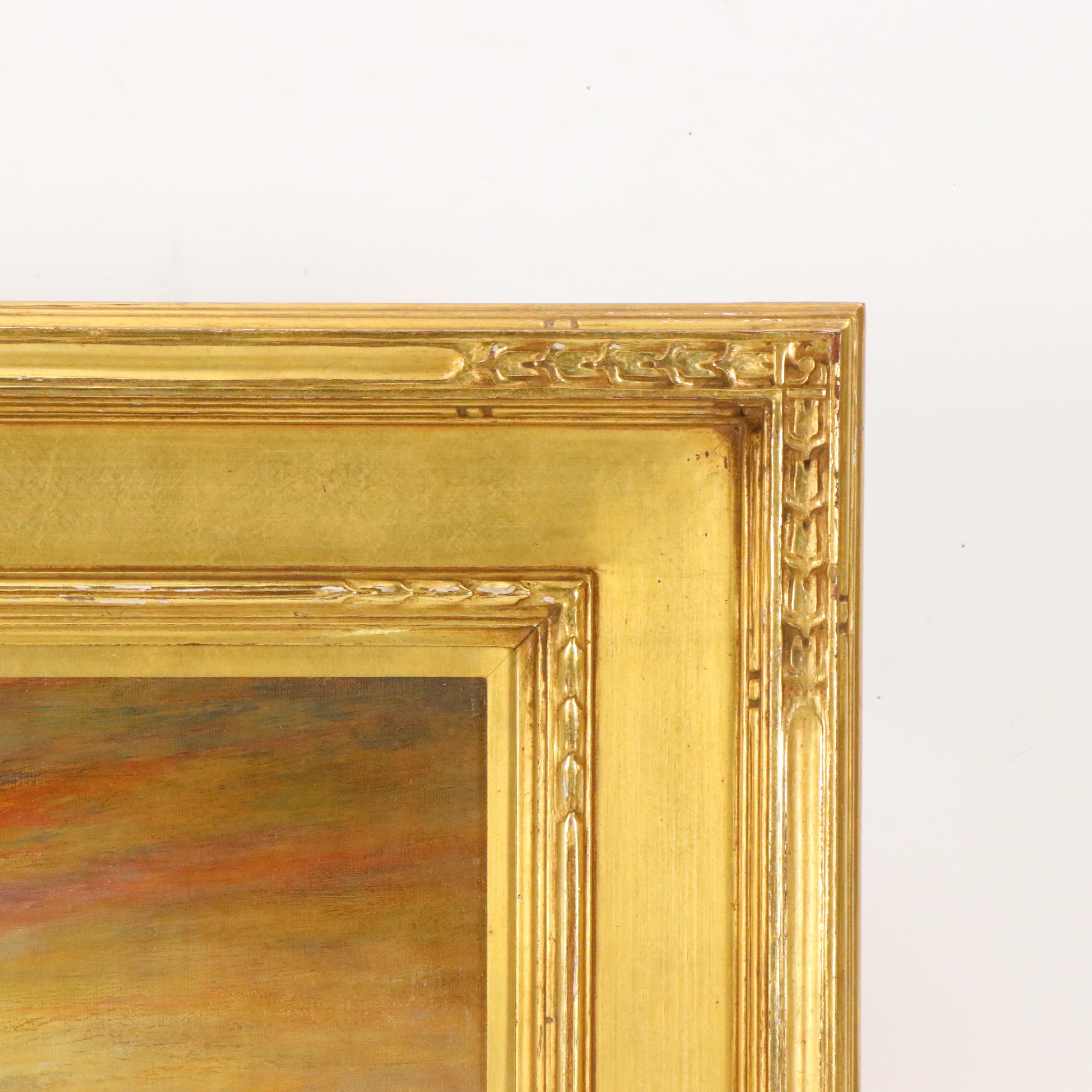 Albert Lorey Groll Western Landscape Oil Painting "Sunset Arizona"