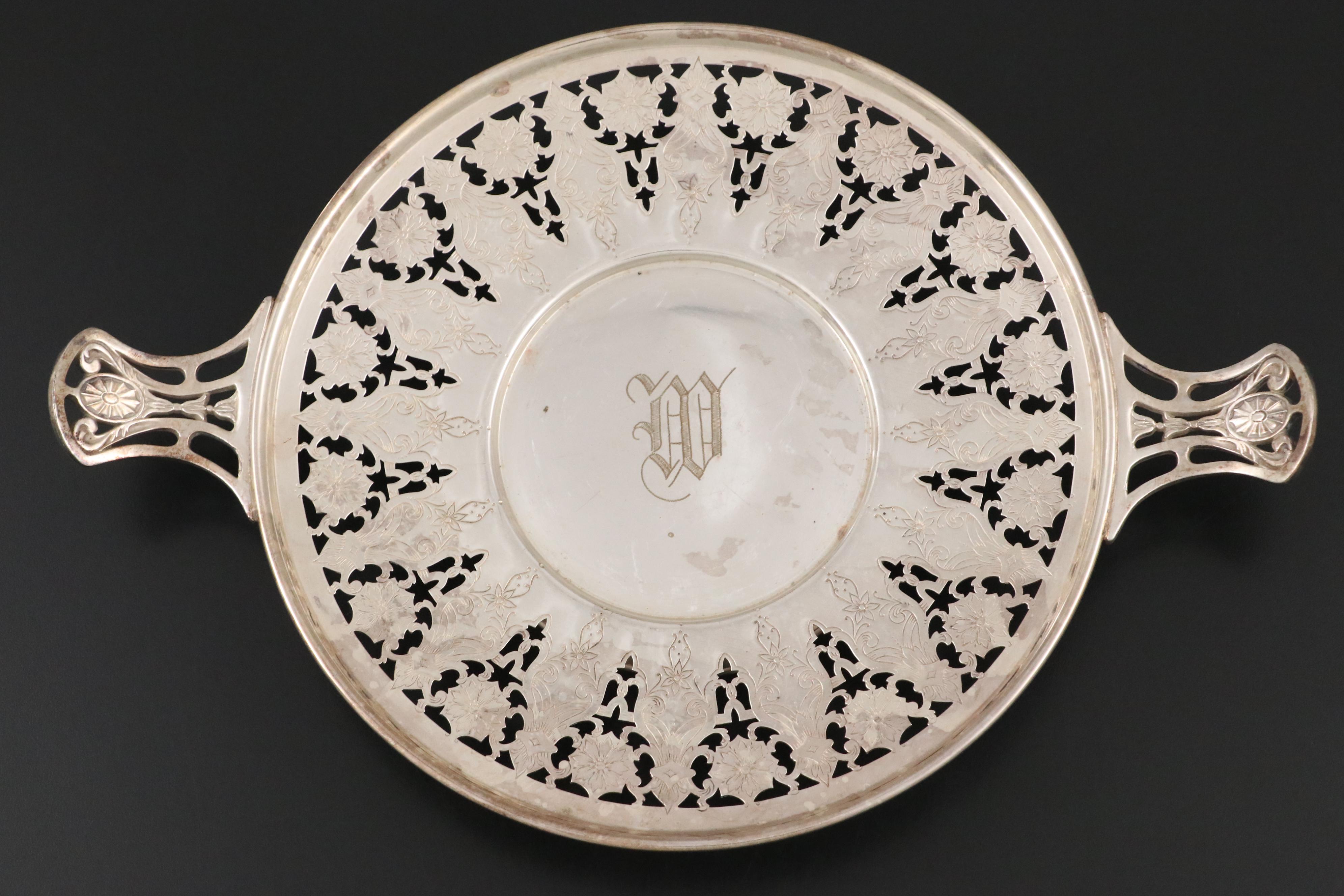 Vivian Burns Import Silver Plate Replica Pakistani Spoon and Silver Plate Plates