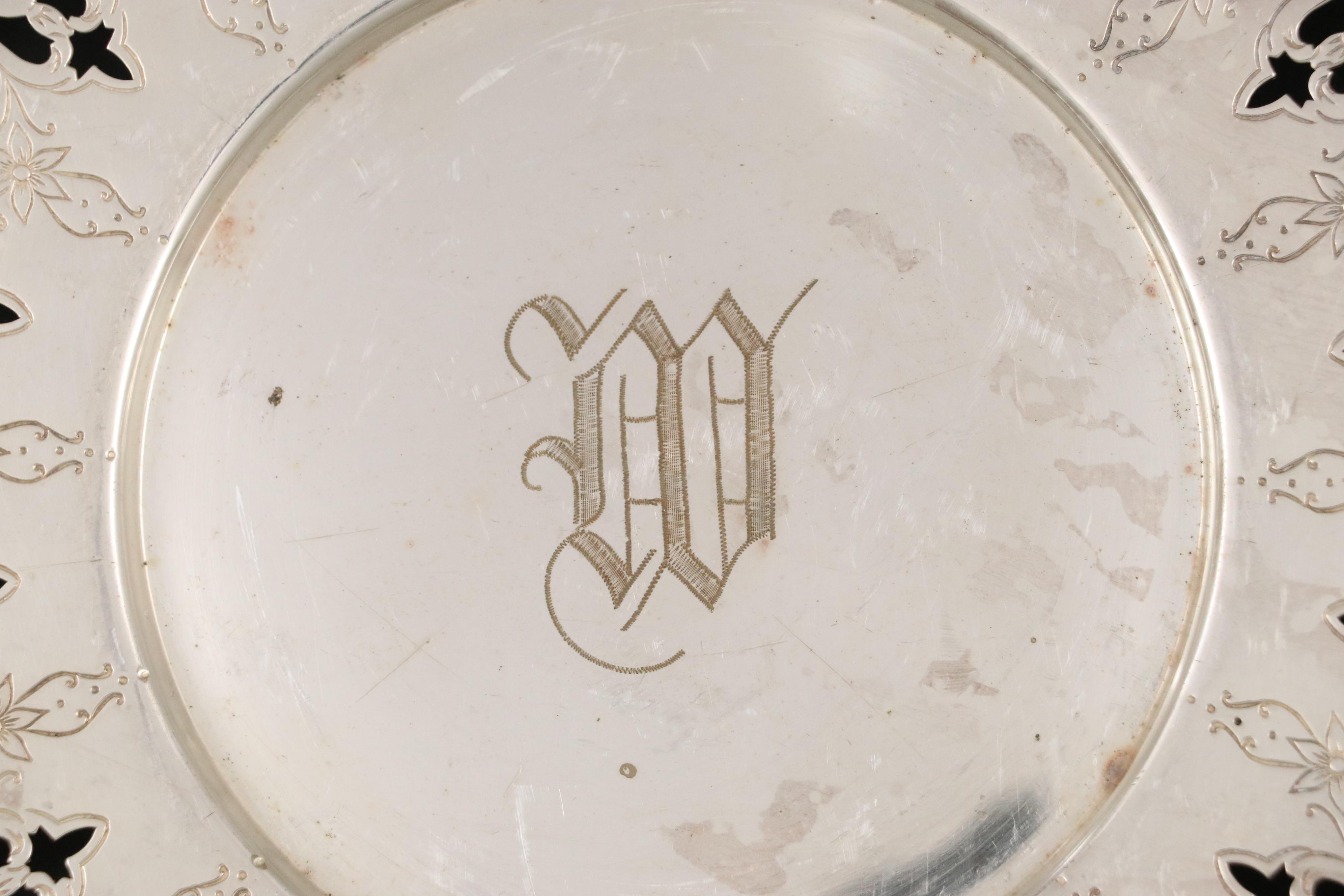 Vivian Burns Import Silver Plate Replica Pakistani Spoon and Silver Plate Plates