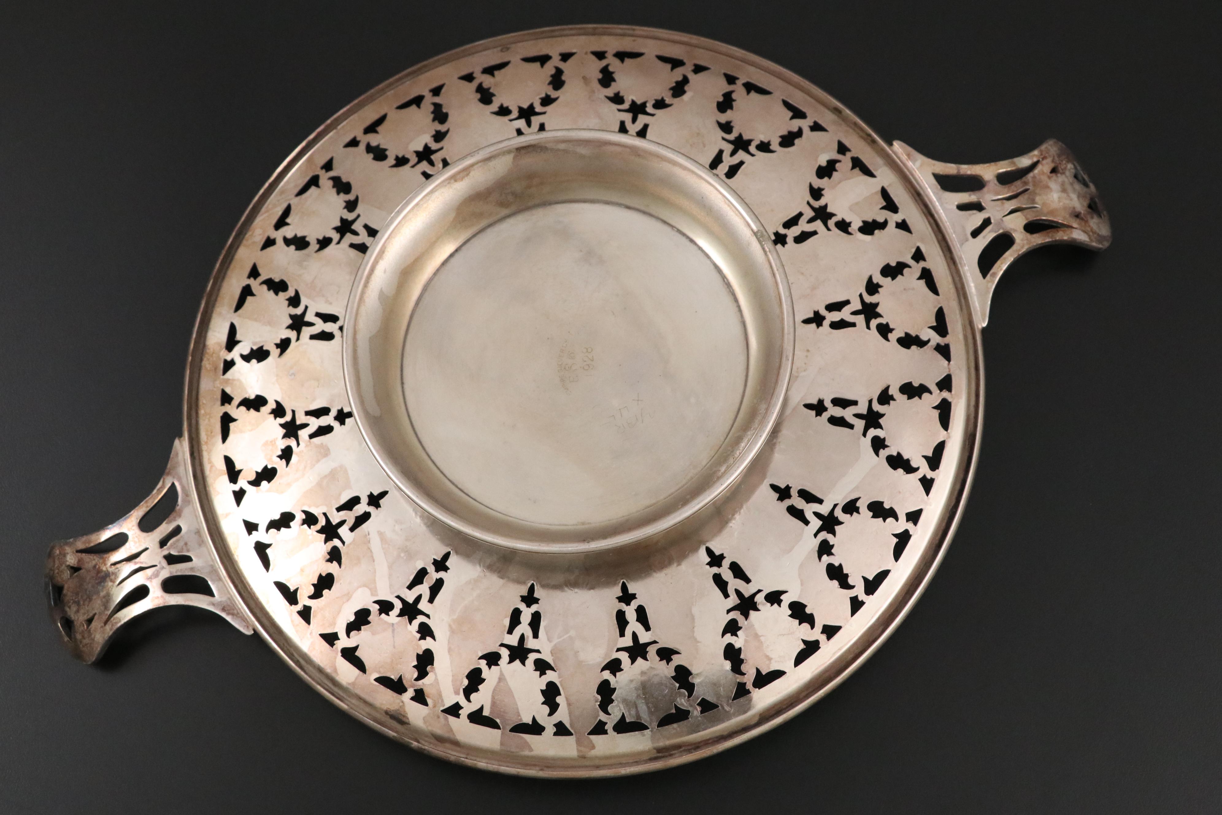 Vivian Burns Import Silver Plate Replica Pakistani Spoon and Silver Plate Plates