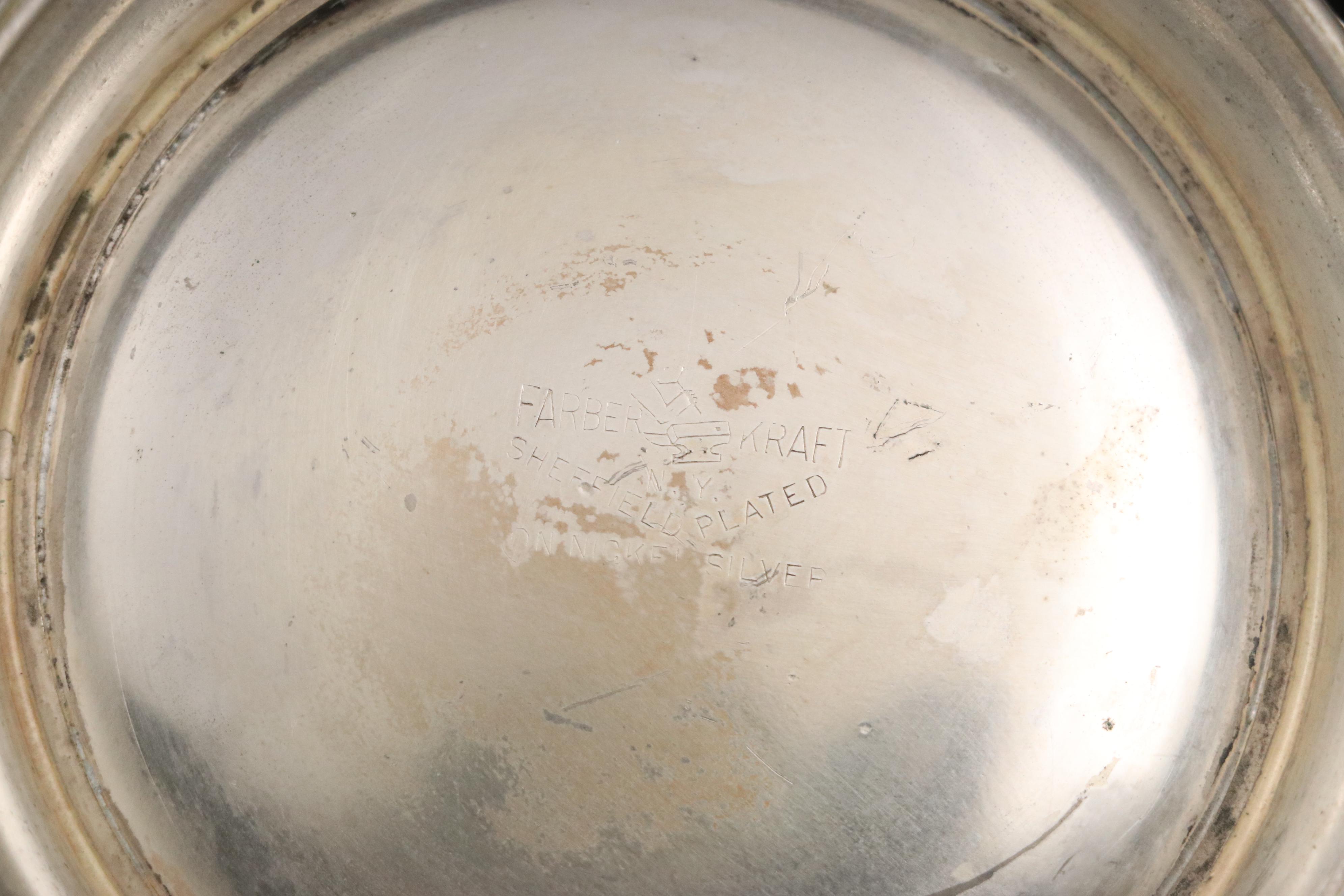 Vivian Burns Import Silver Plate Replica Pakistani Spoon and Silver Plate Plates