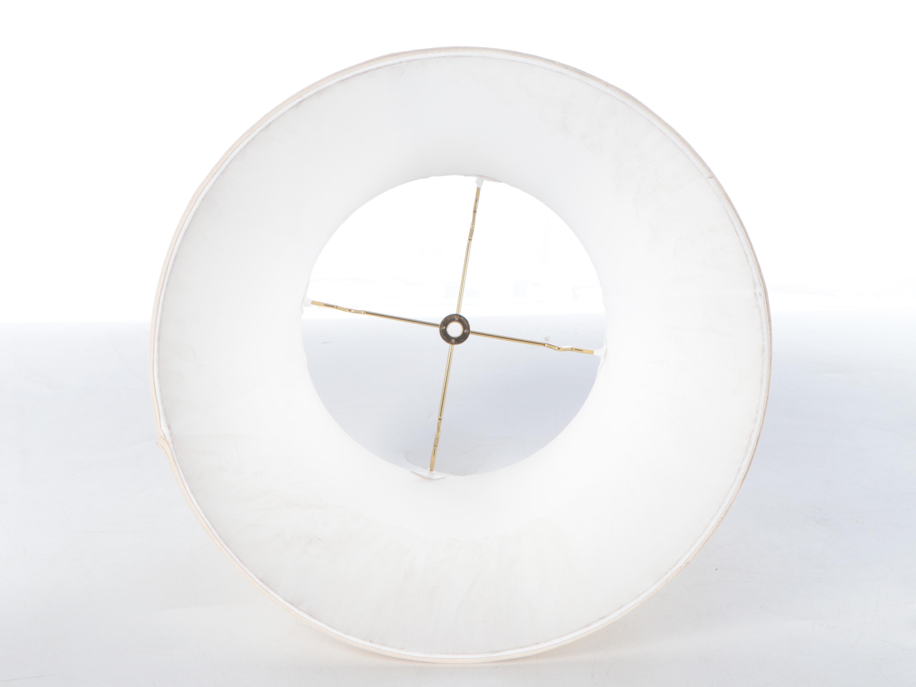 Turned Wood Column Form Table Lamp with Paneled Shade