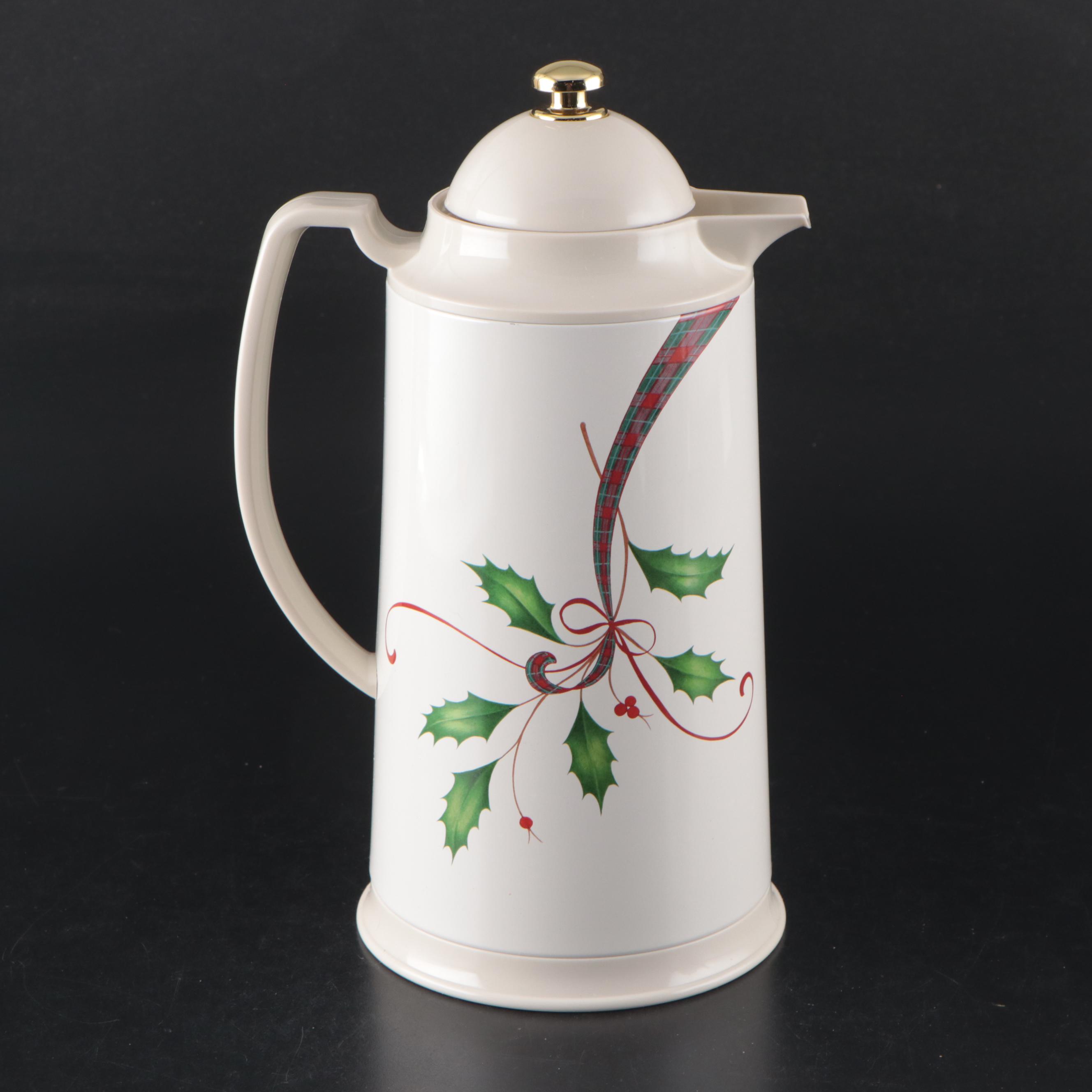 Lenox "Holiday Nouveau" Thermal Carafe, "Holiday" Porcelain Teapot and More
