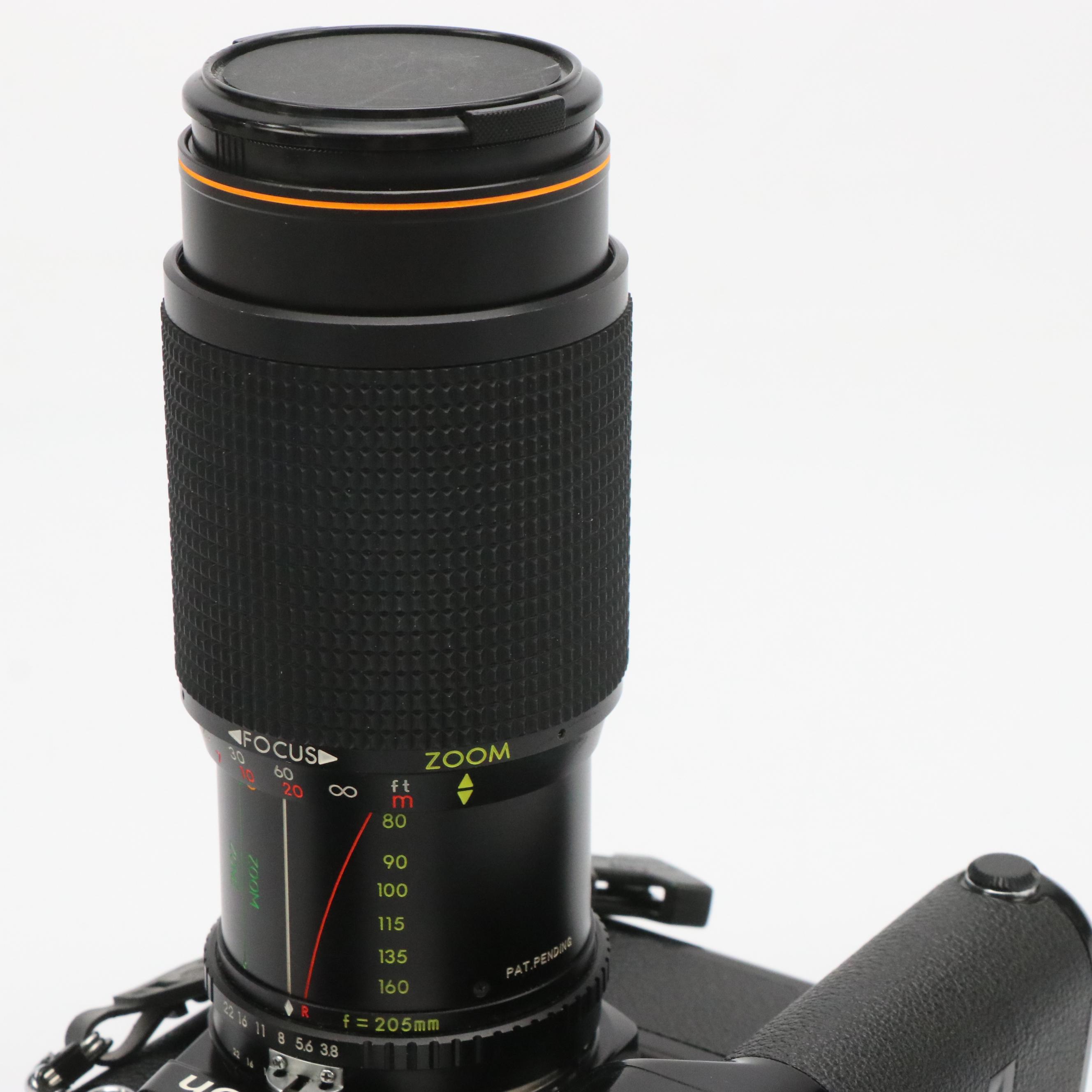 Nikon EM Camera, MD-12 Motor Drive Unit, Achiever Flash and More