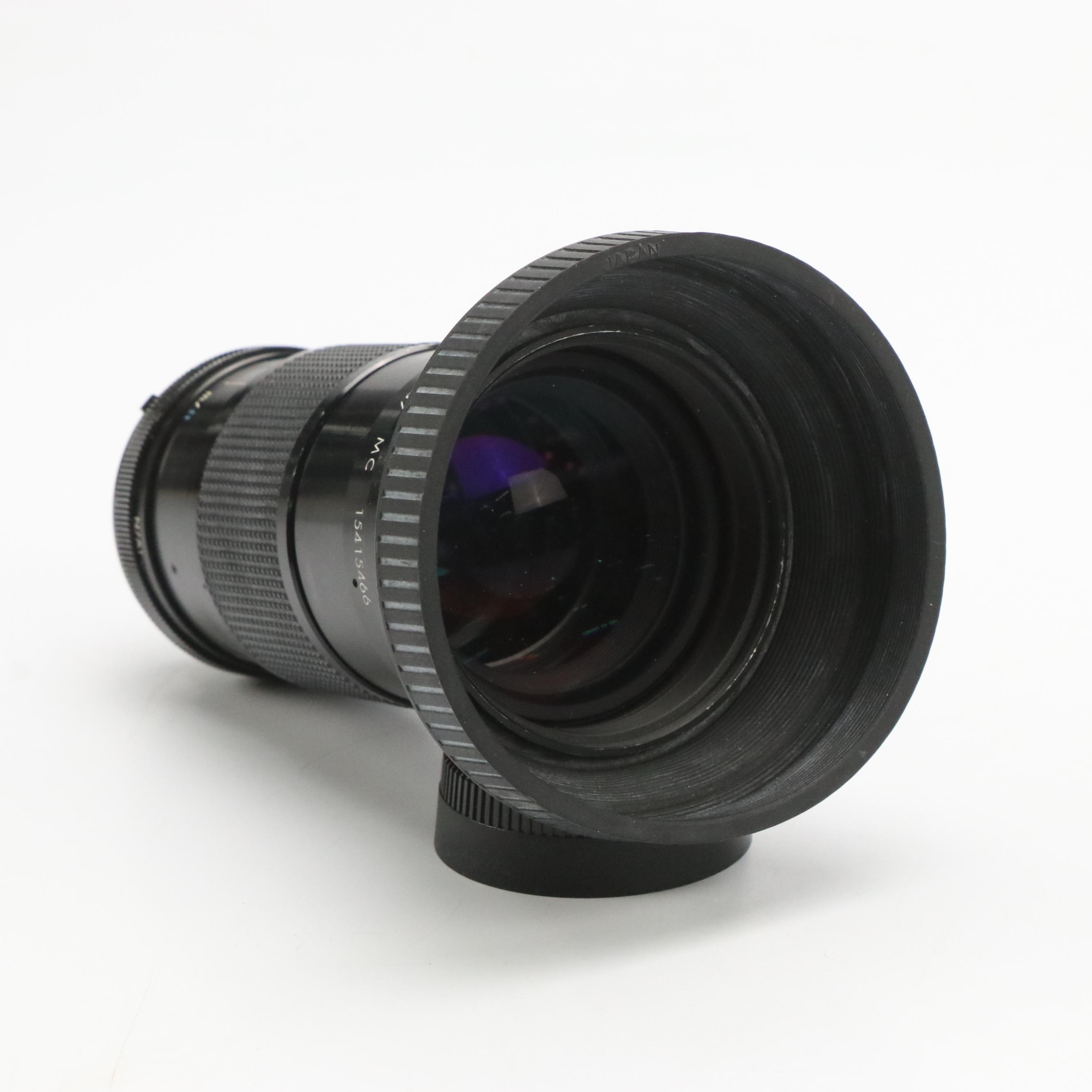 Nikon EM Camera, MD-12 Motor Drive Unit, Achiever Flash and More