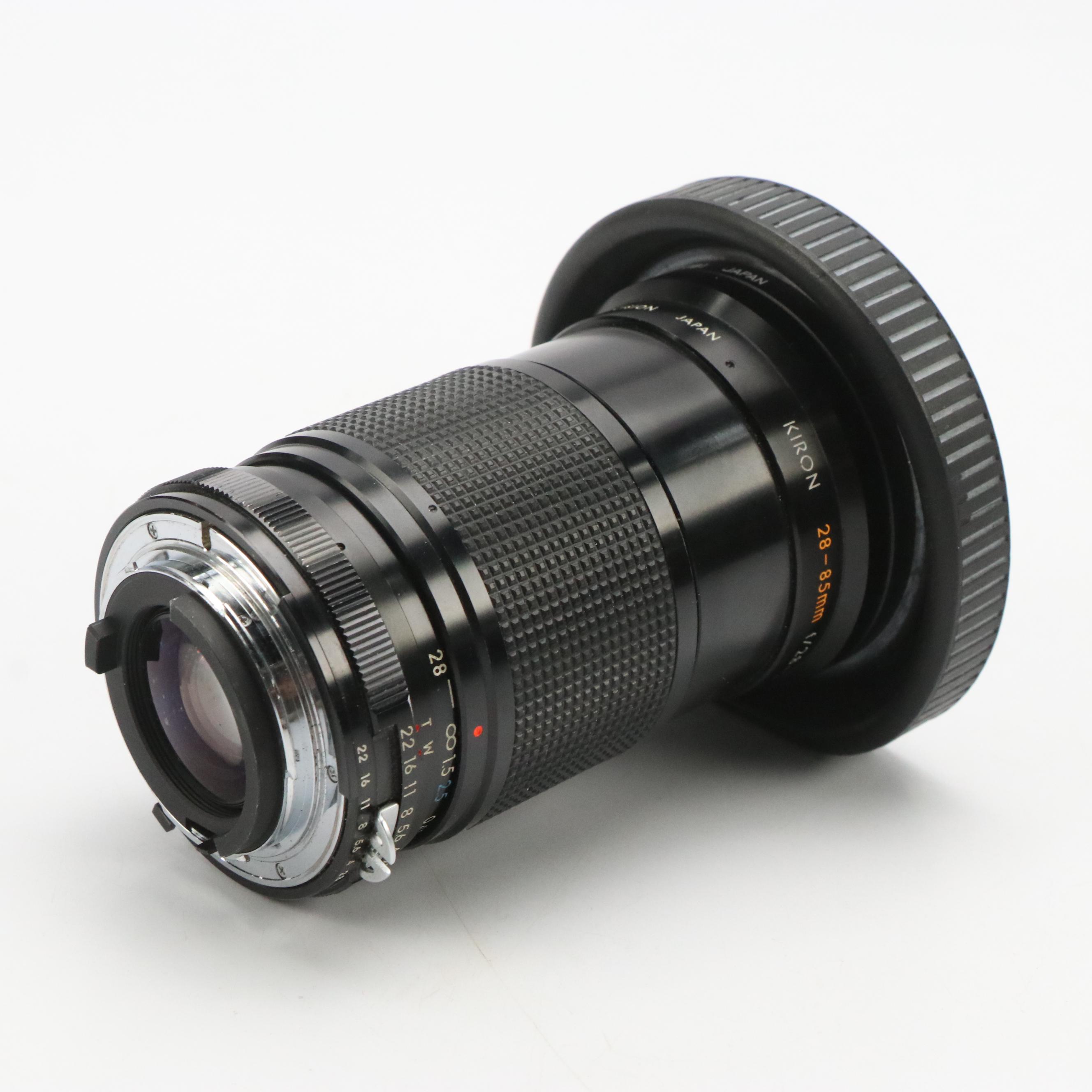 Nikon EM Camera, MD-12 Motor Drive Unit, Achiever Flash and More