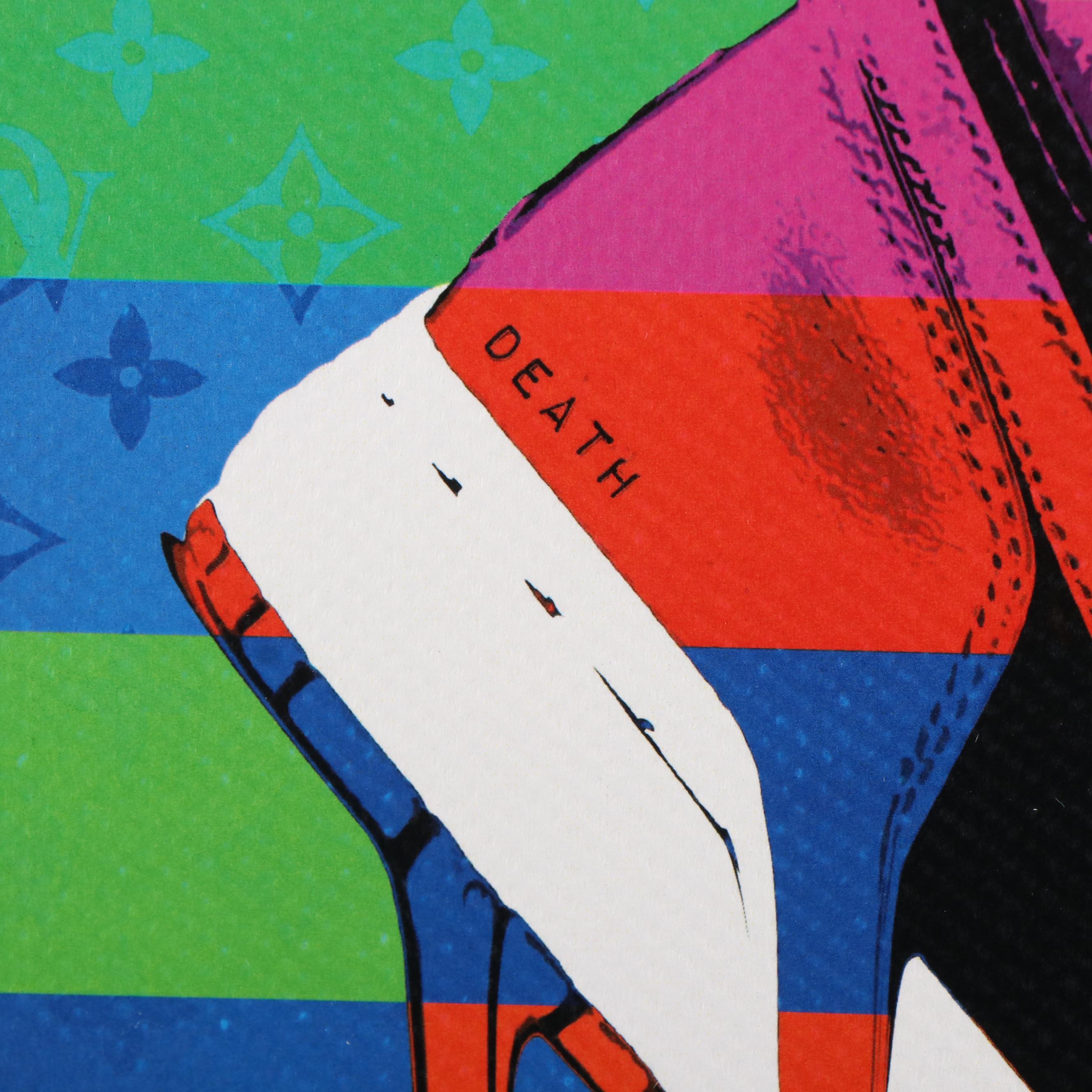 Death NYC Pop Art Graphic Print Homage to Nike Air Jordan, 2023