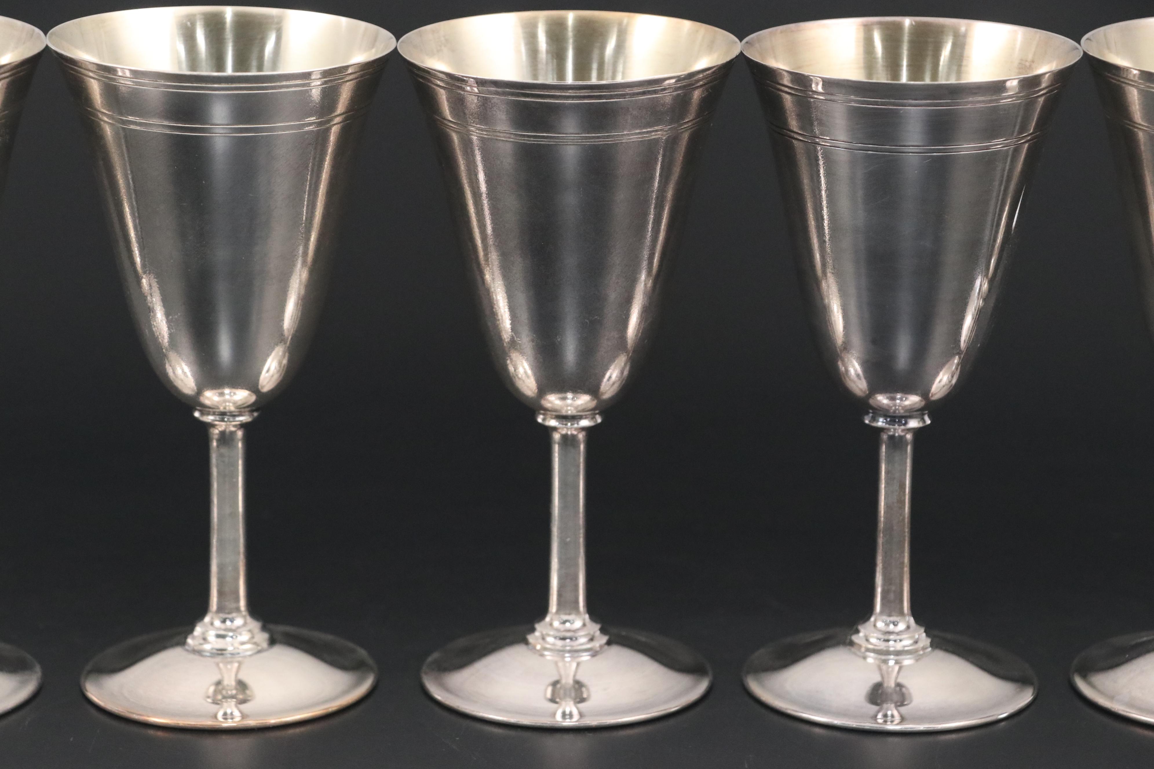 Meriden Silver Plate Co. Silver Plate Goblets, 1898–1938