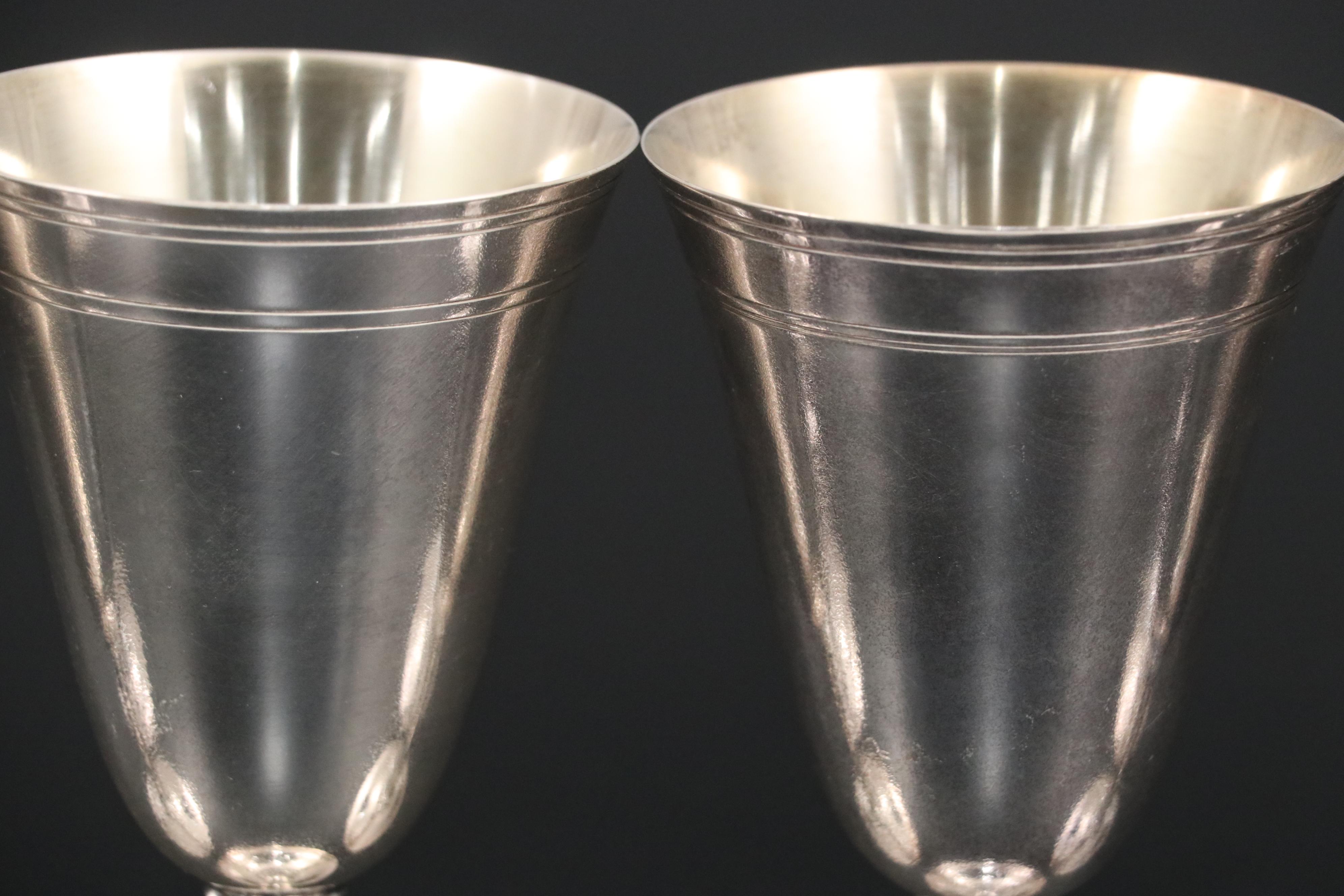 Meriden Silver Plate Co. Silver Plate Goblets, 1898–1938