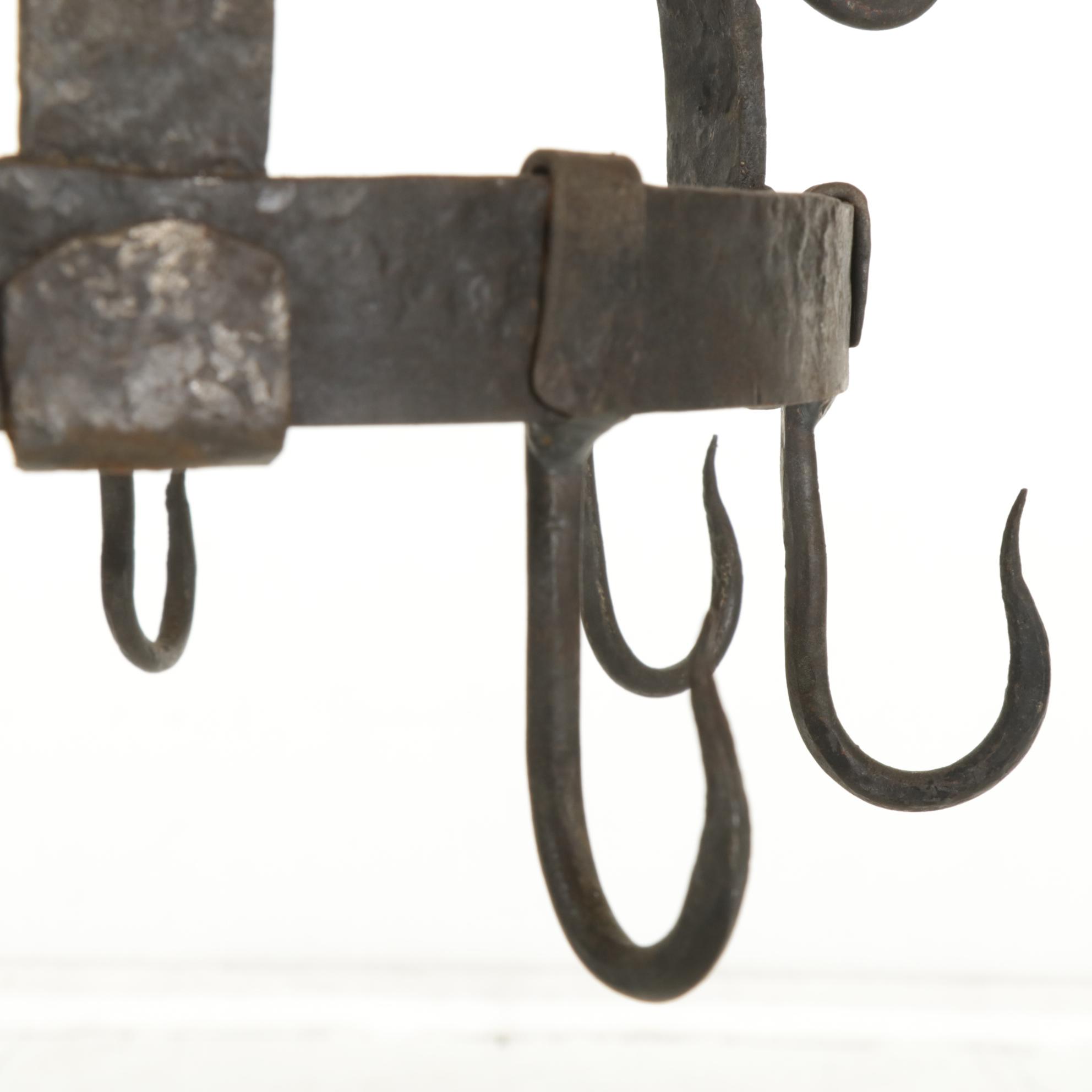 Rustic Wrought Iron Game Hook, Mid to Late 19th Century
