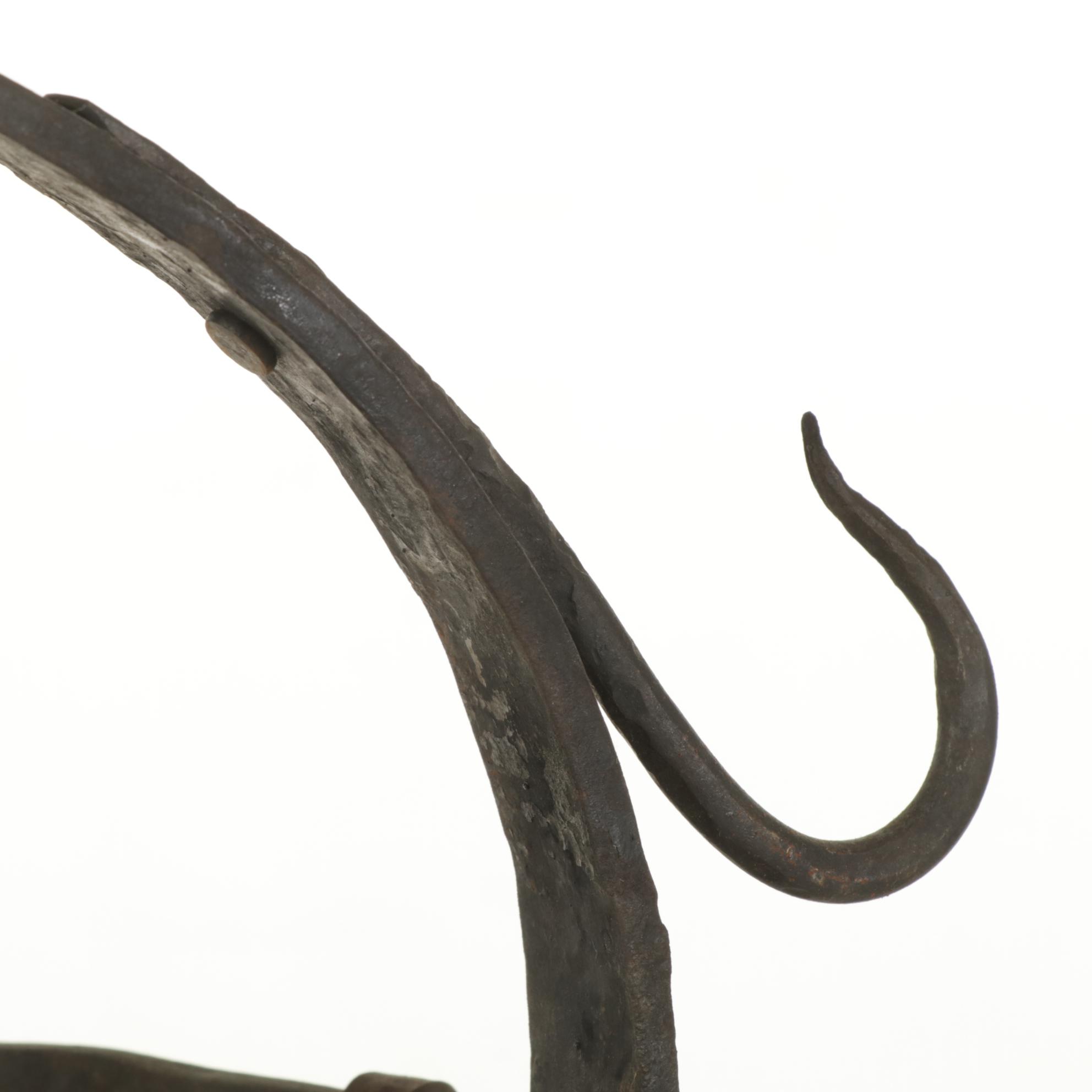 Rustic Wrought Iron Game Hook, Mid to Late 19th Century
