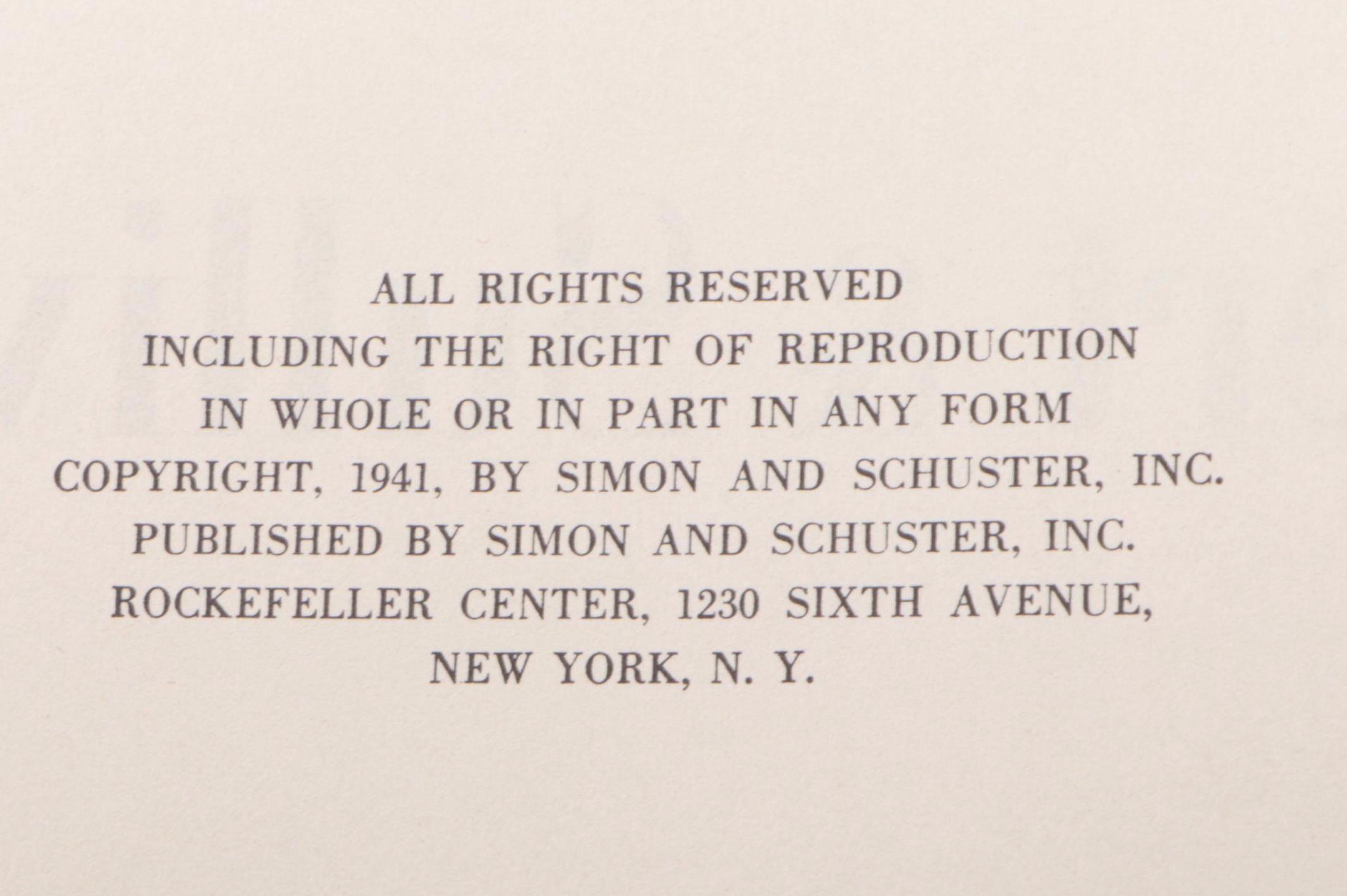 First Edition "A Treasury of Gilbert & Sullivan" Edited by Deems Taylor, 1941