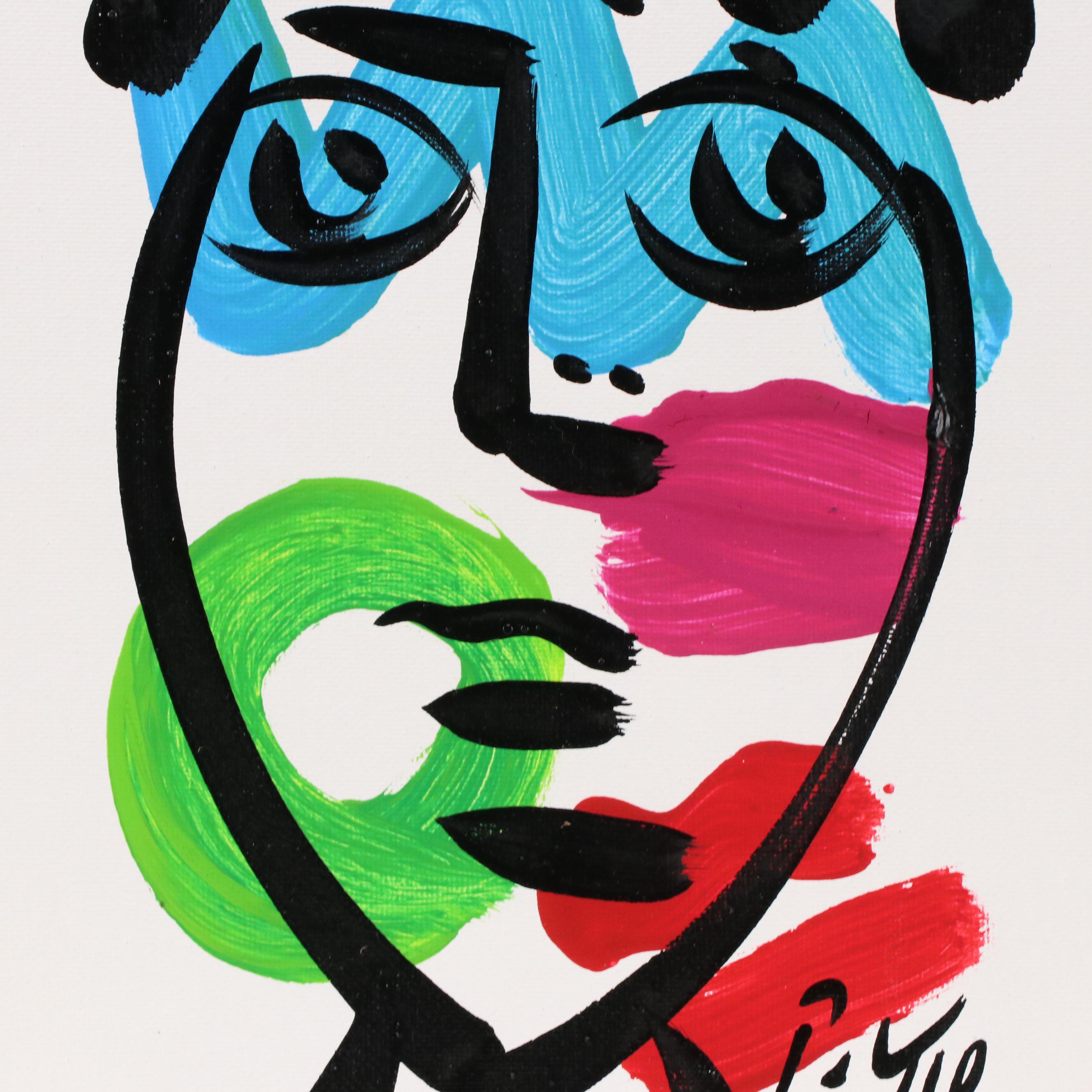 Peter Robert Keil Stylized Acrylic Portrait