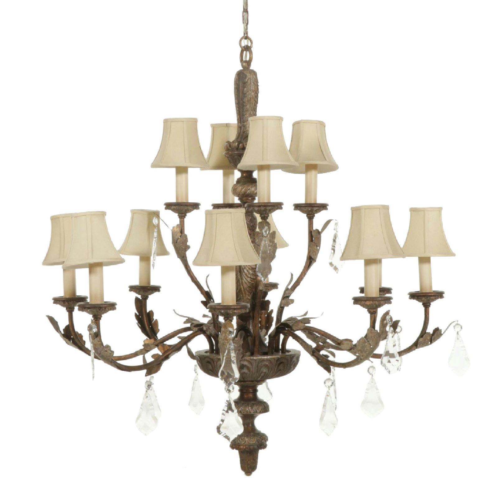 Neoclassical Twelve Light Chandelier, 21st Century