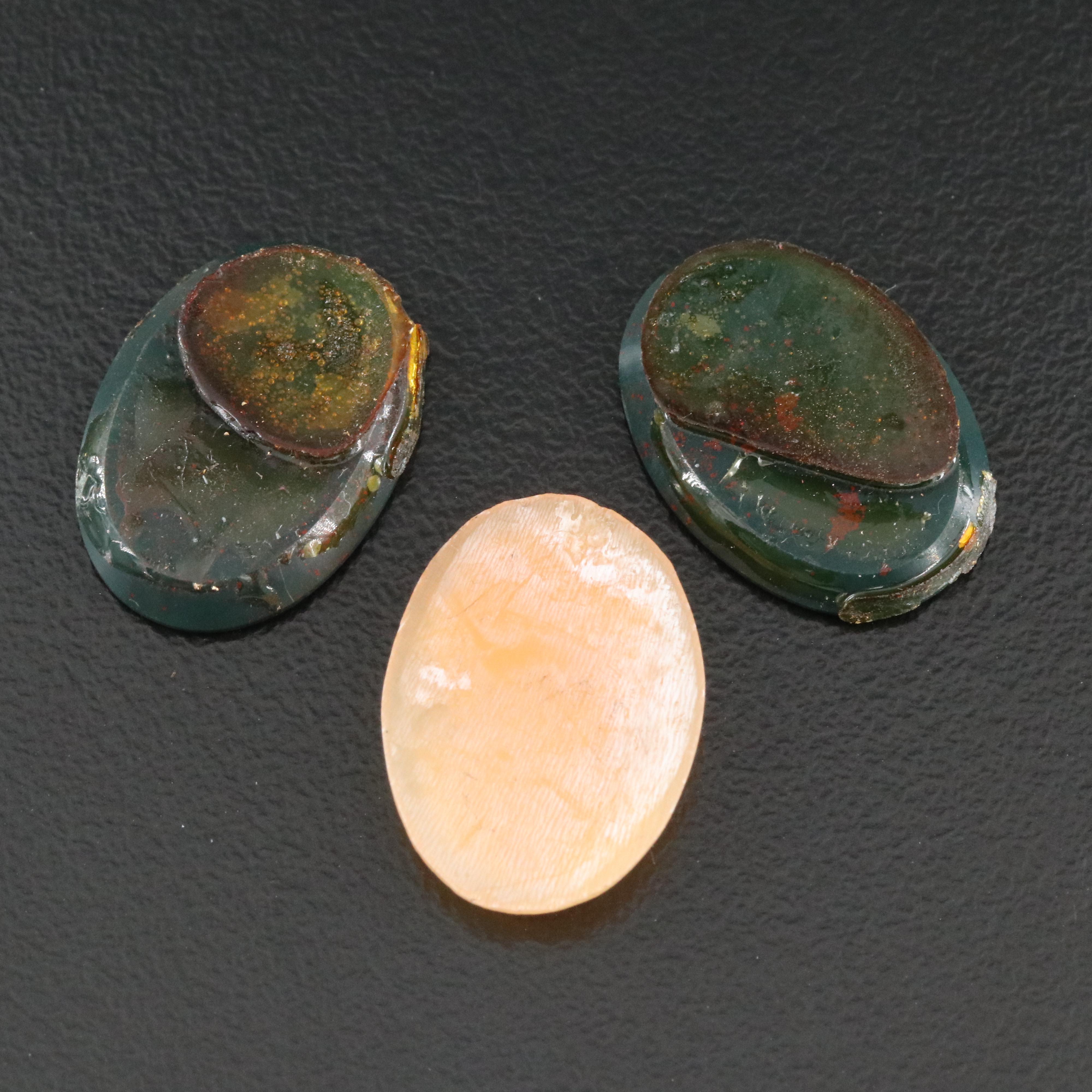 Loose Shell and Bloodstone Cameo and Intaglios
