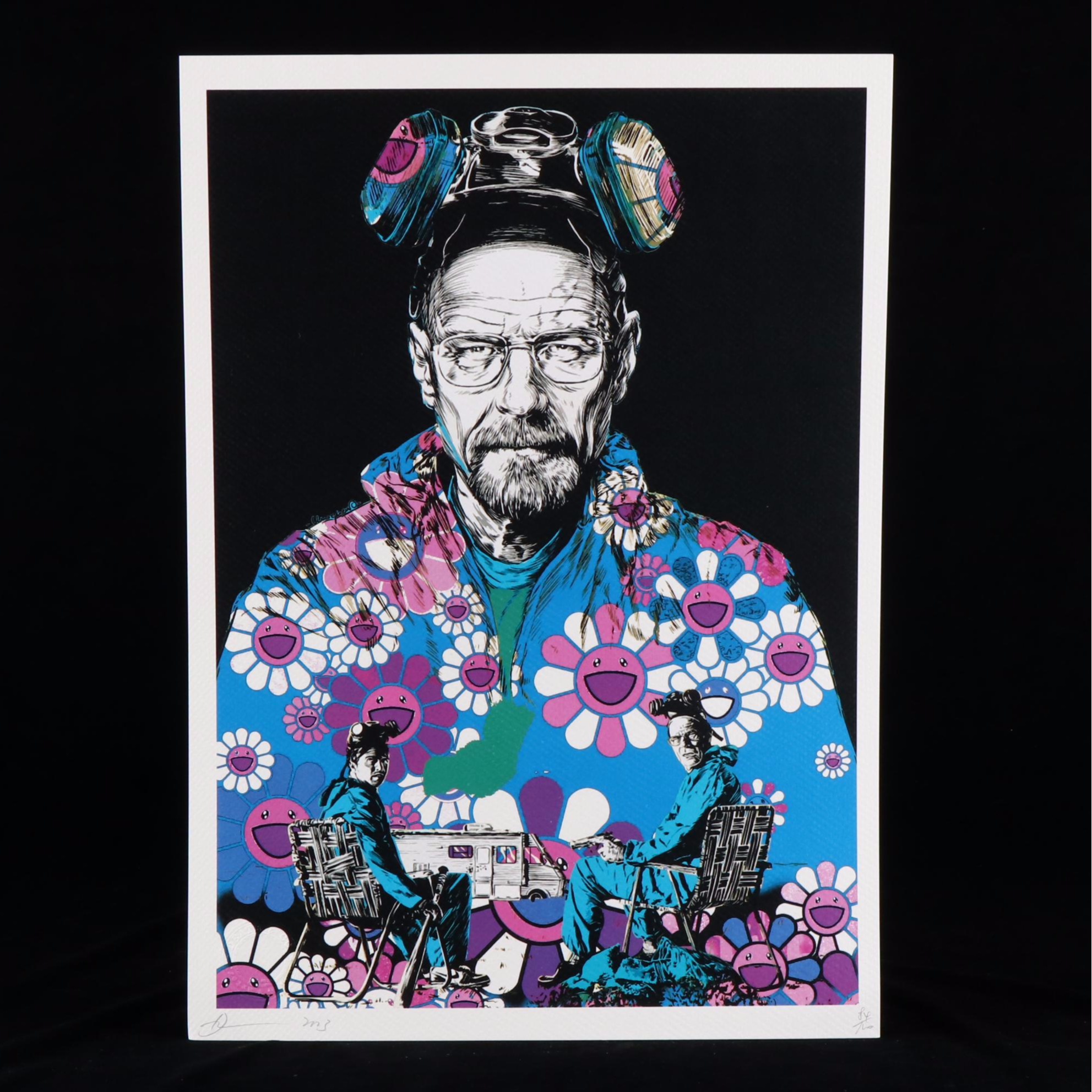 Death NYC Pop Art Graphic Print Homage to Breaking Bad, 2023