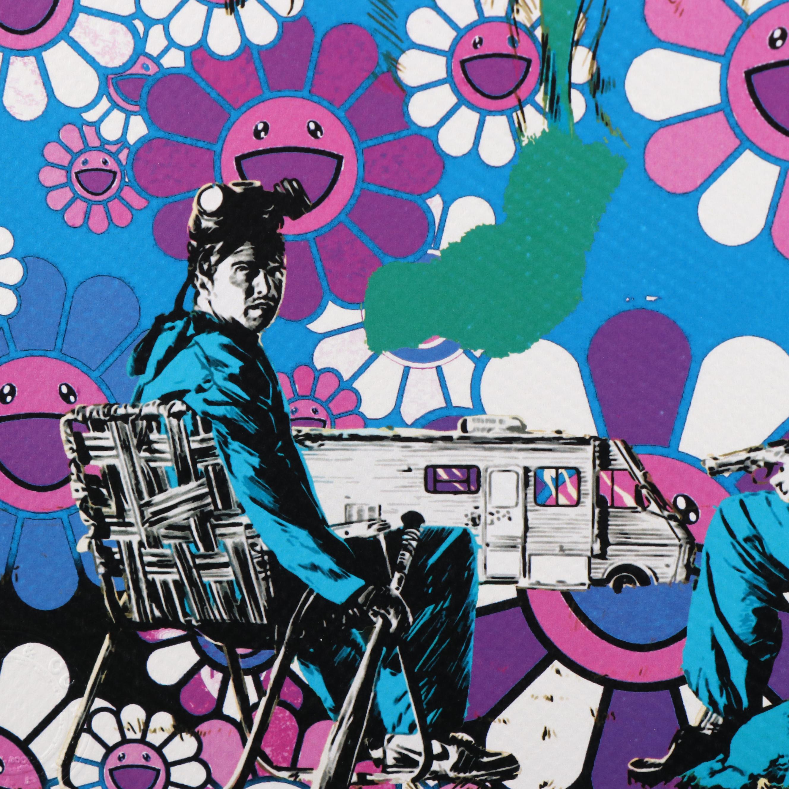 Death NYC Pop Art Graphic Print Homage to Breaking Bad, 2023