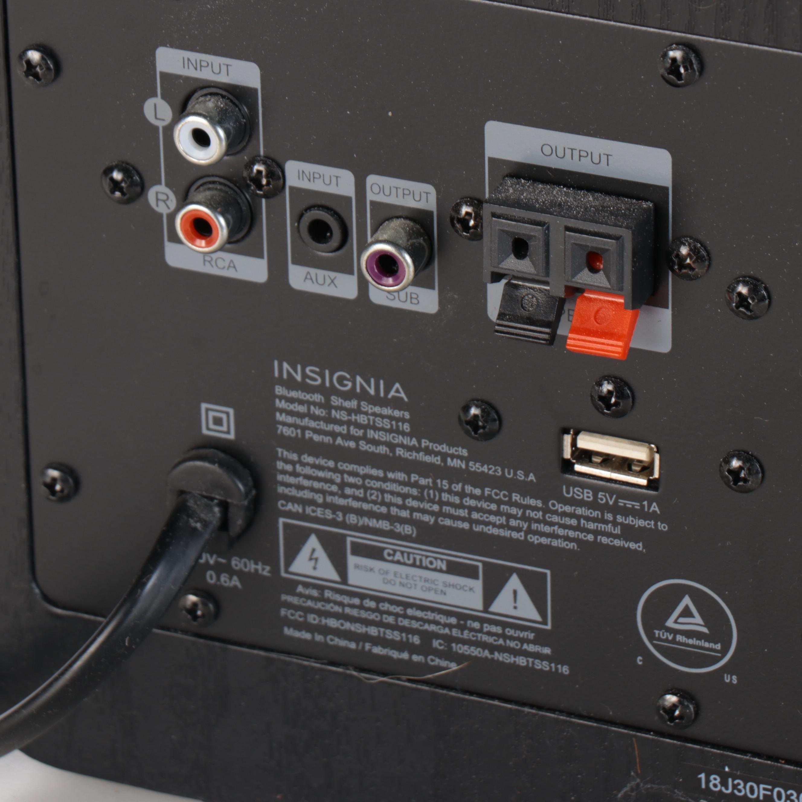 Insignia 25W Bluetooth Bookshelf Speakers