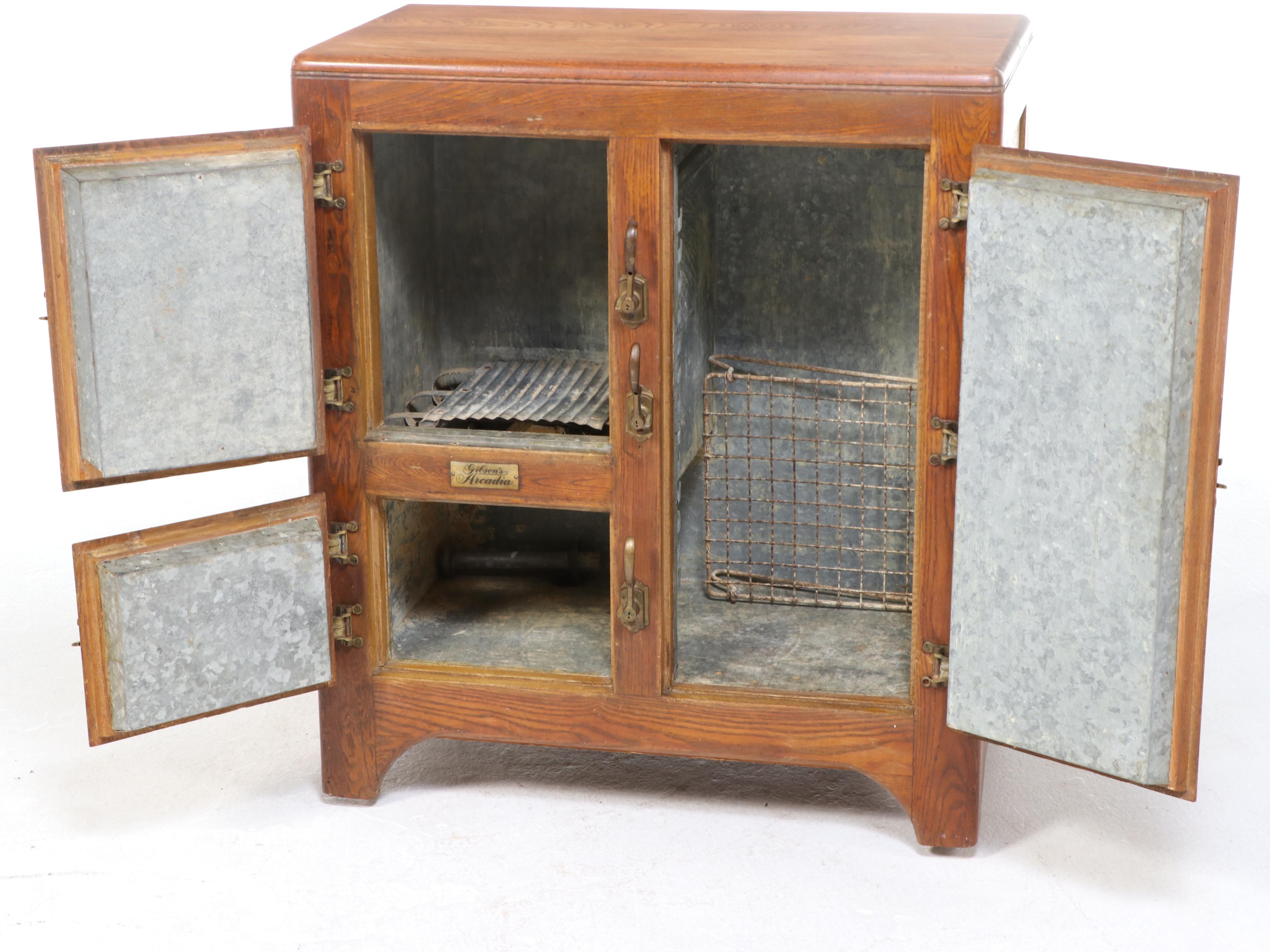 Gibson's Arcadia Oak Ice Box, Early 20th Century