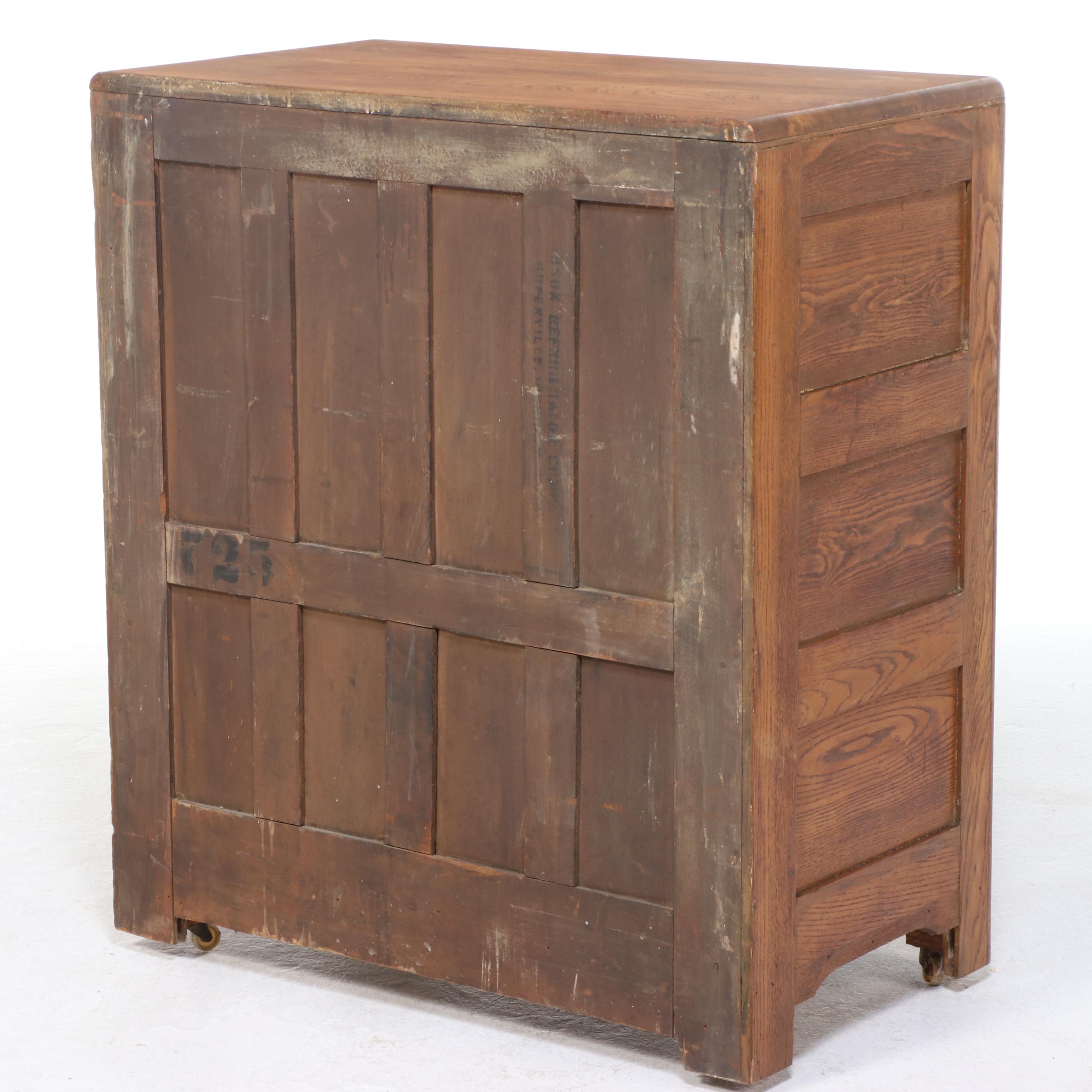 Gibson's Arcadia Oak Ice Box, Early 20th Century
