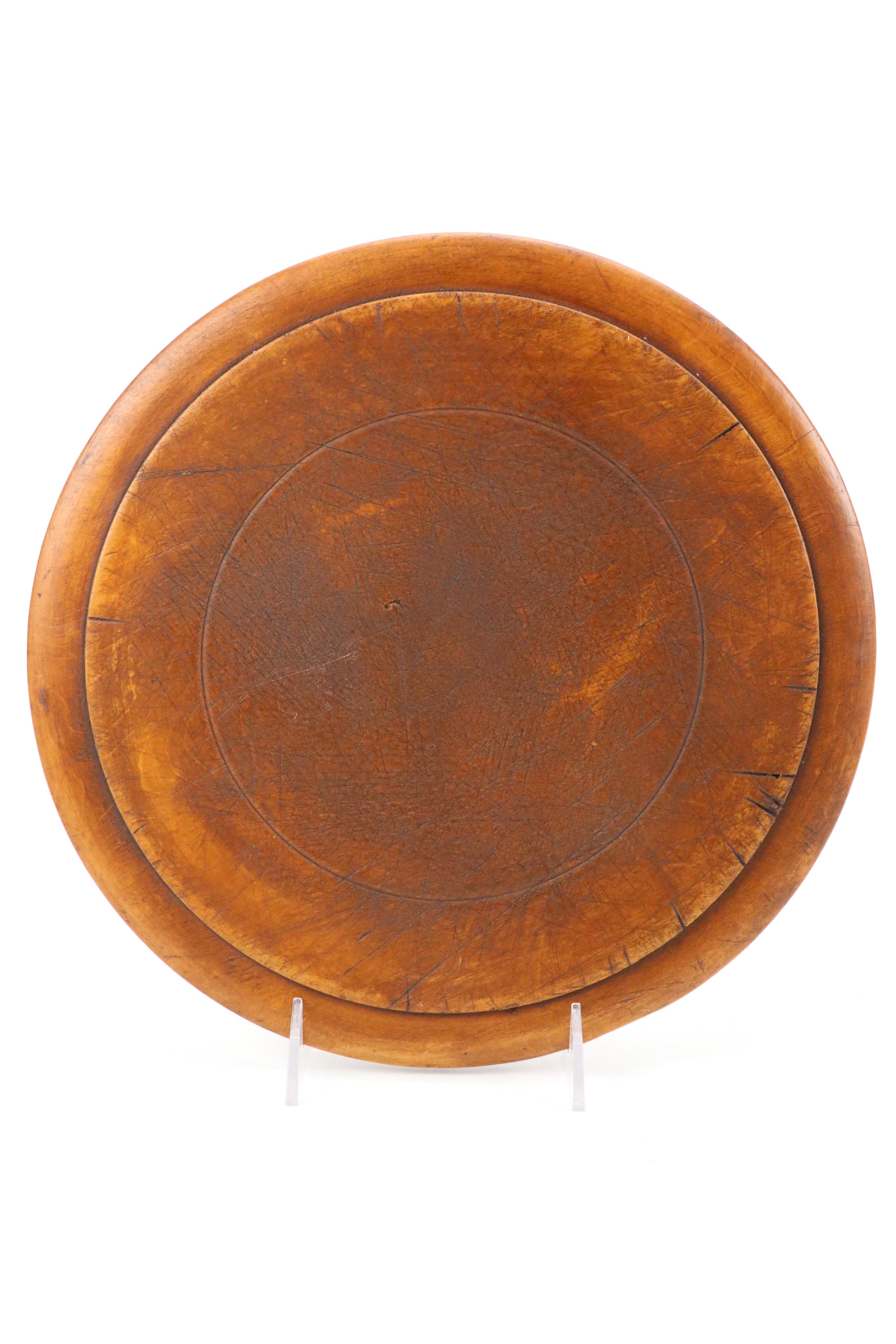 Wooden Round Cake Plates