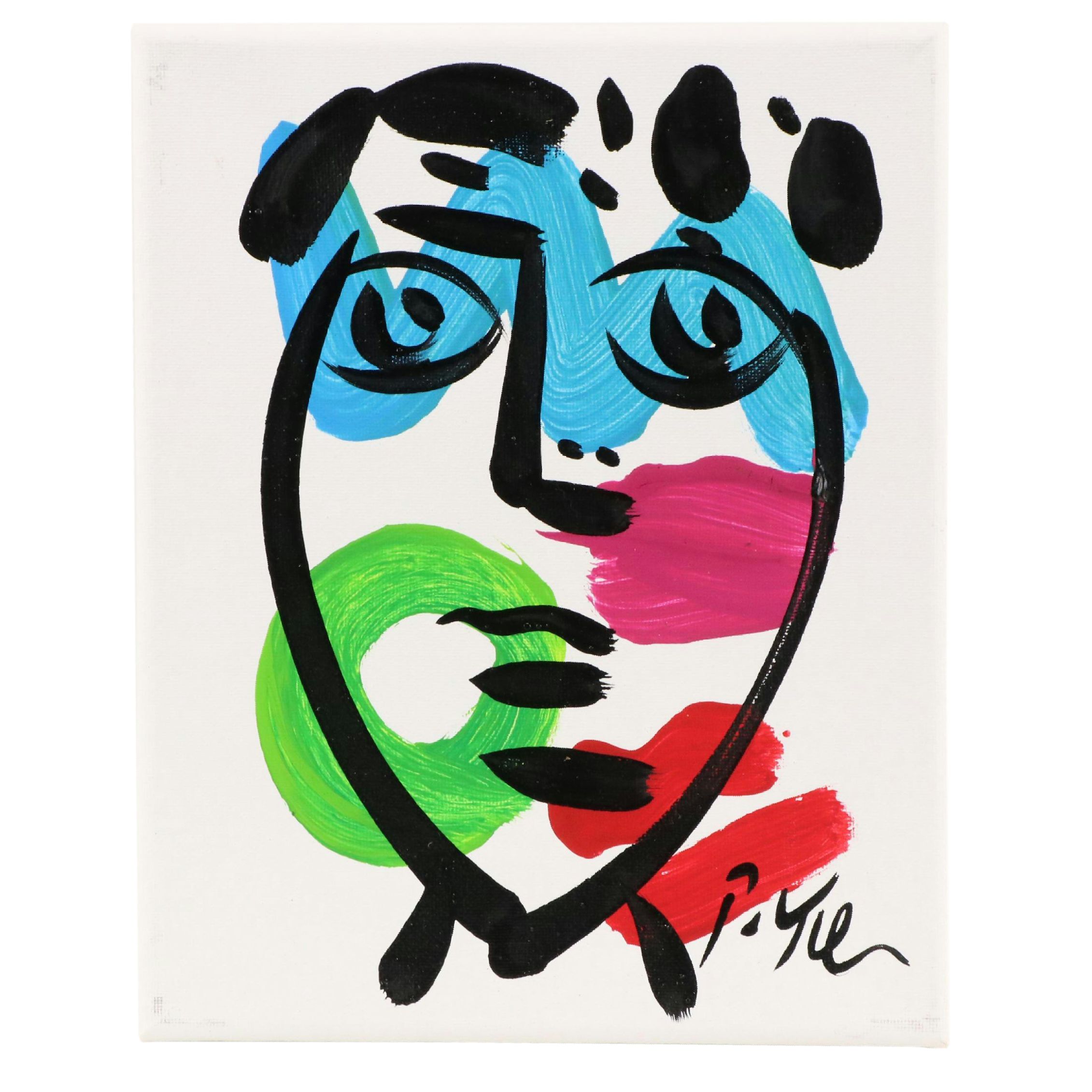 Peter Robert Keil Stylized Acrylic Portrait