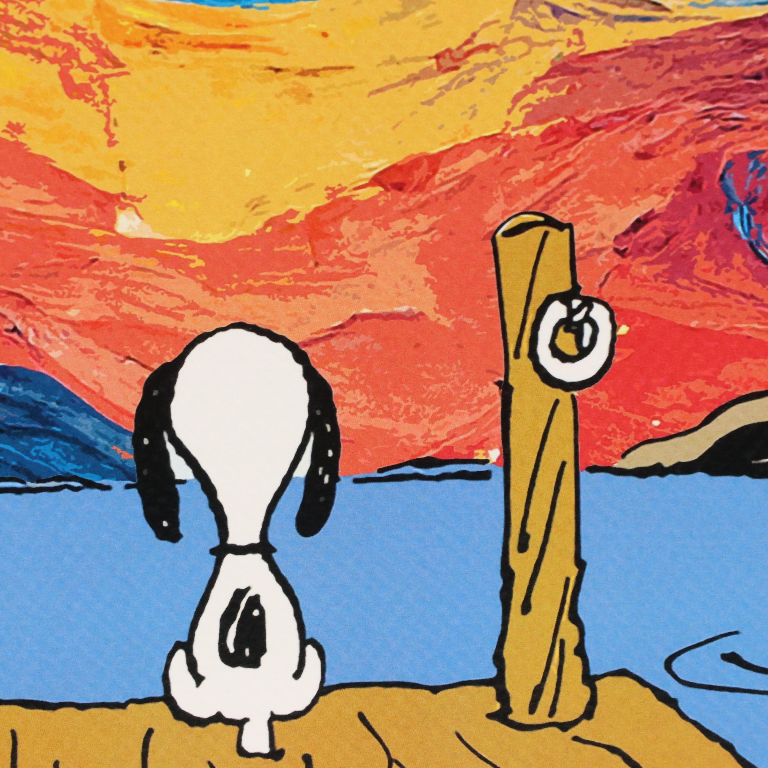 Death NYC Graphic Digital Print Featuring Charlie Brown and Snoopy, 2023