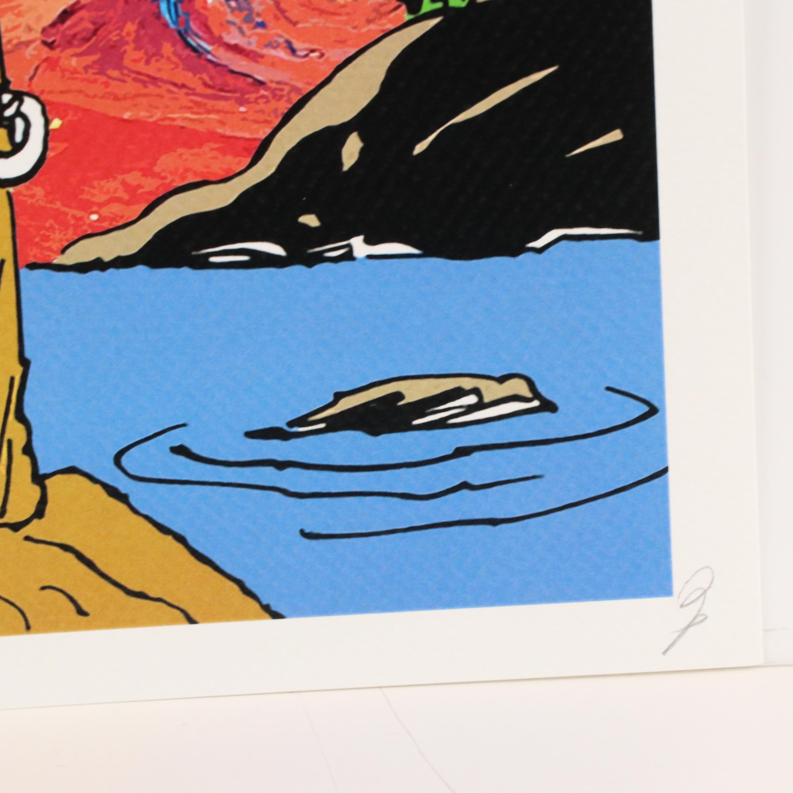 Death NYC Graphic Digital Print Featuring Charlie Brown and Snoopy, 2023