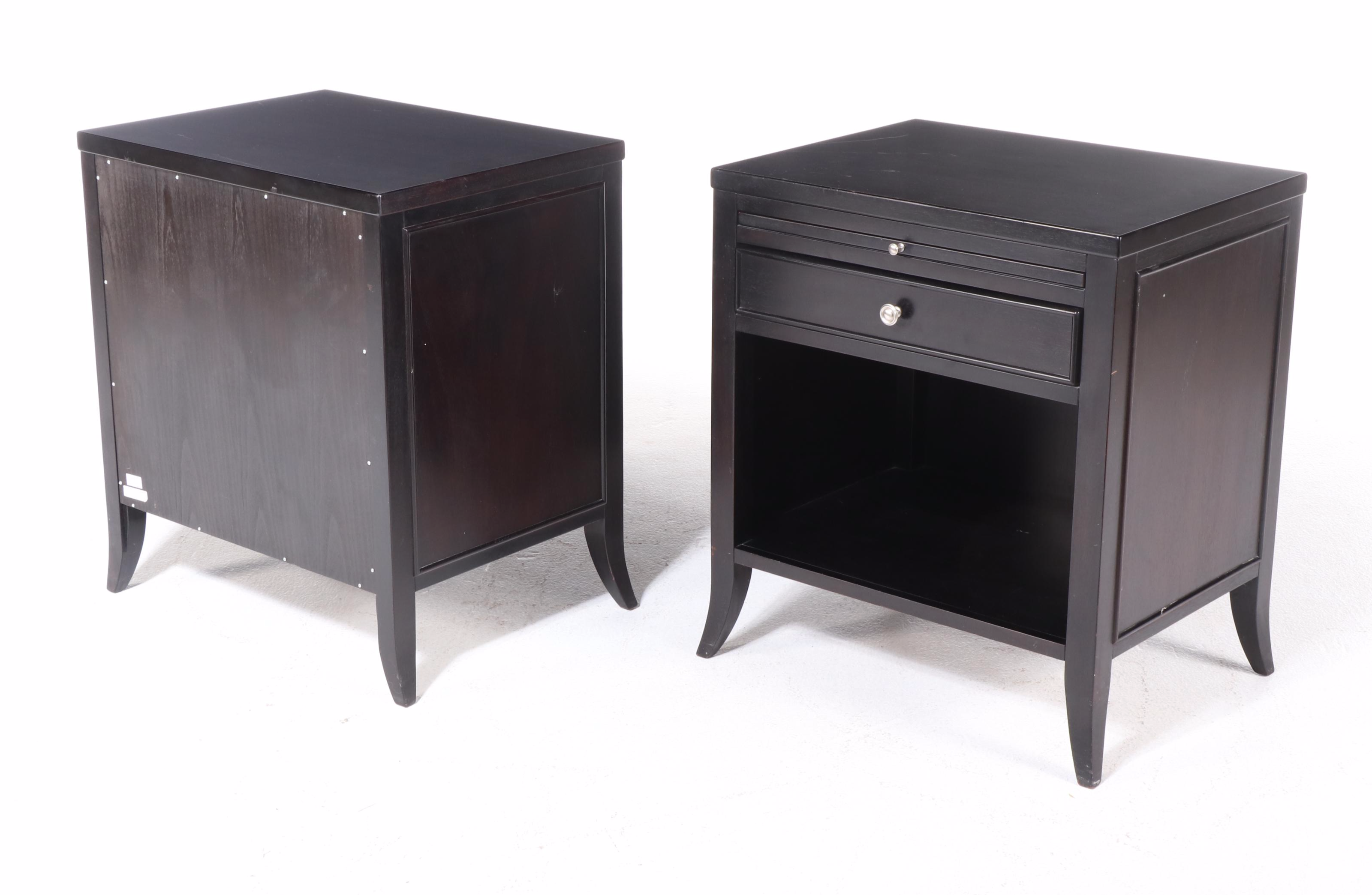 Arhaus Furniture "Pearson" Wooden Nightstands