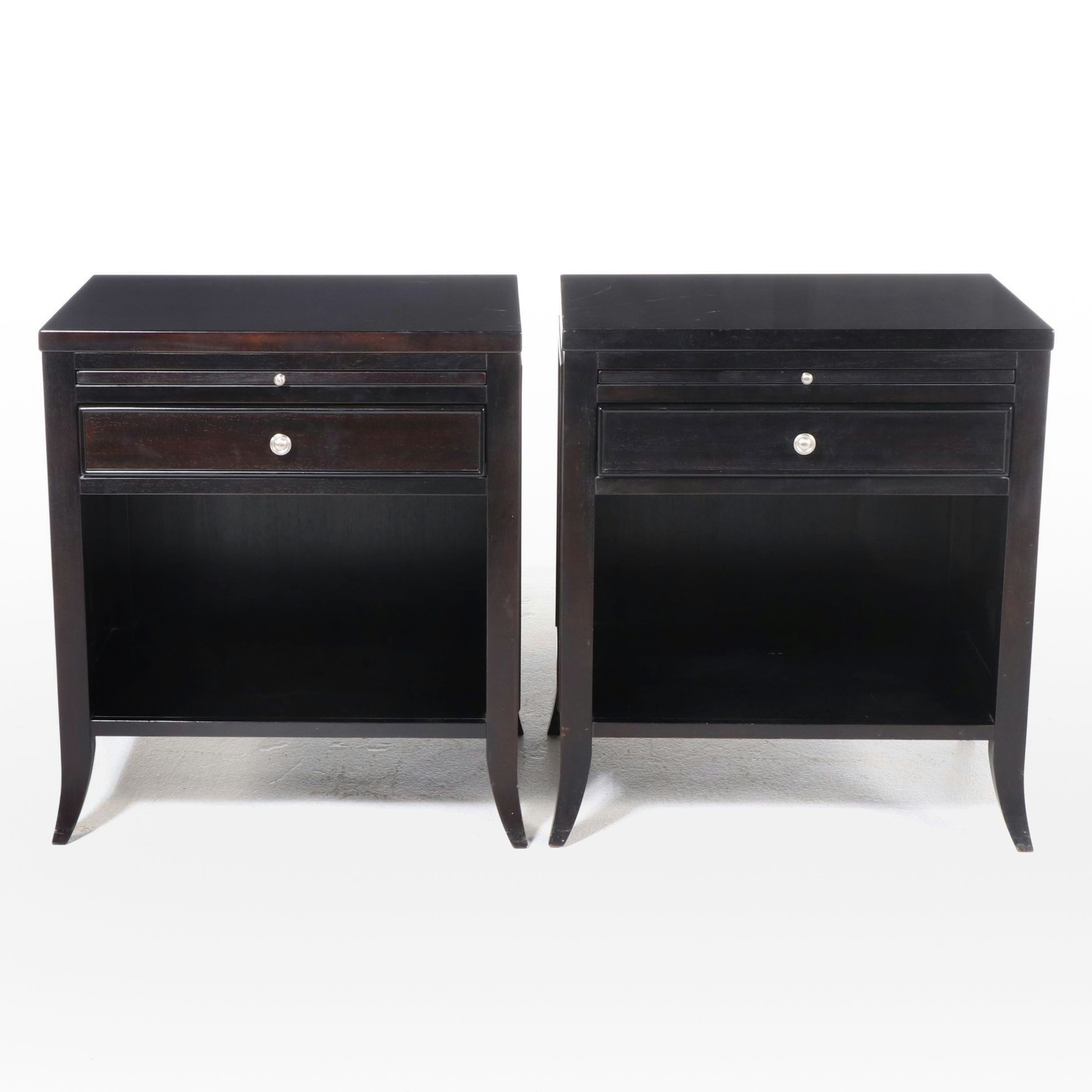 Arhaus Furniture "Pearson" Wooden Nightstands