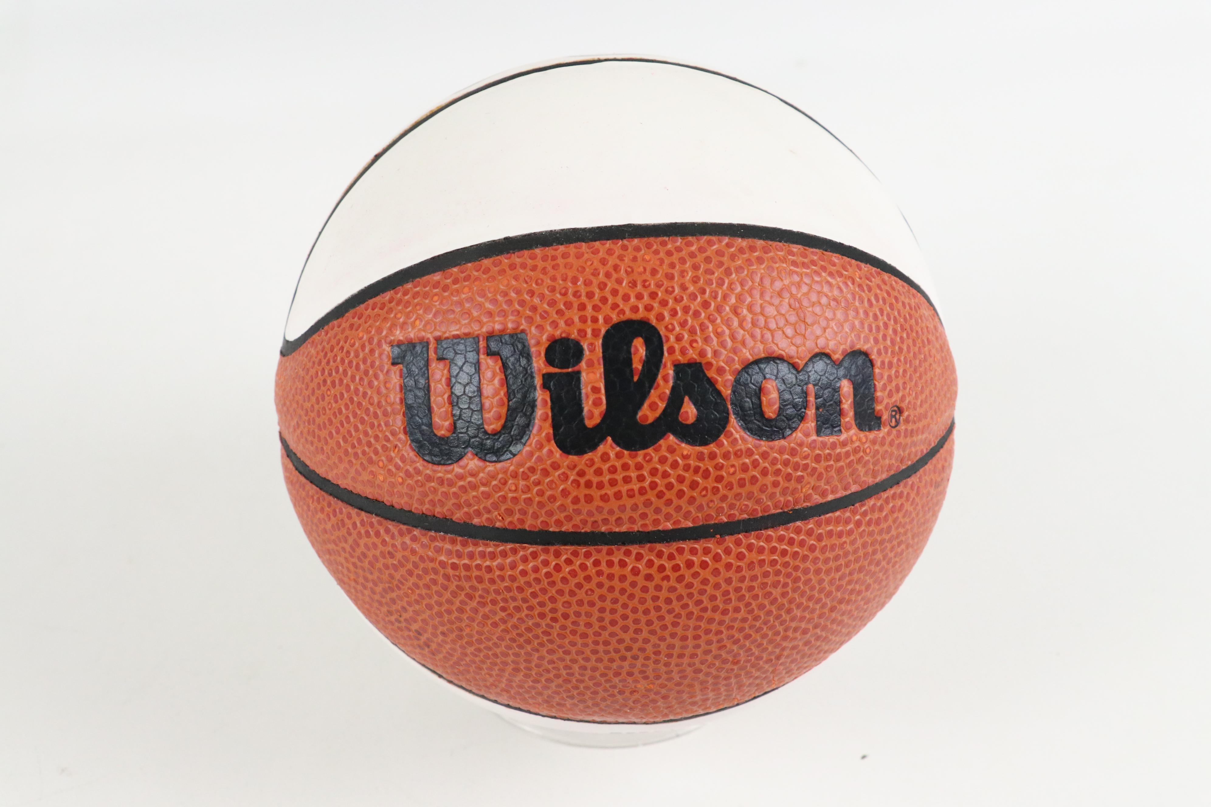 Rick Barry Signed Wilson Mini Basketball with Card