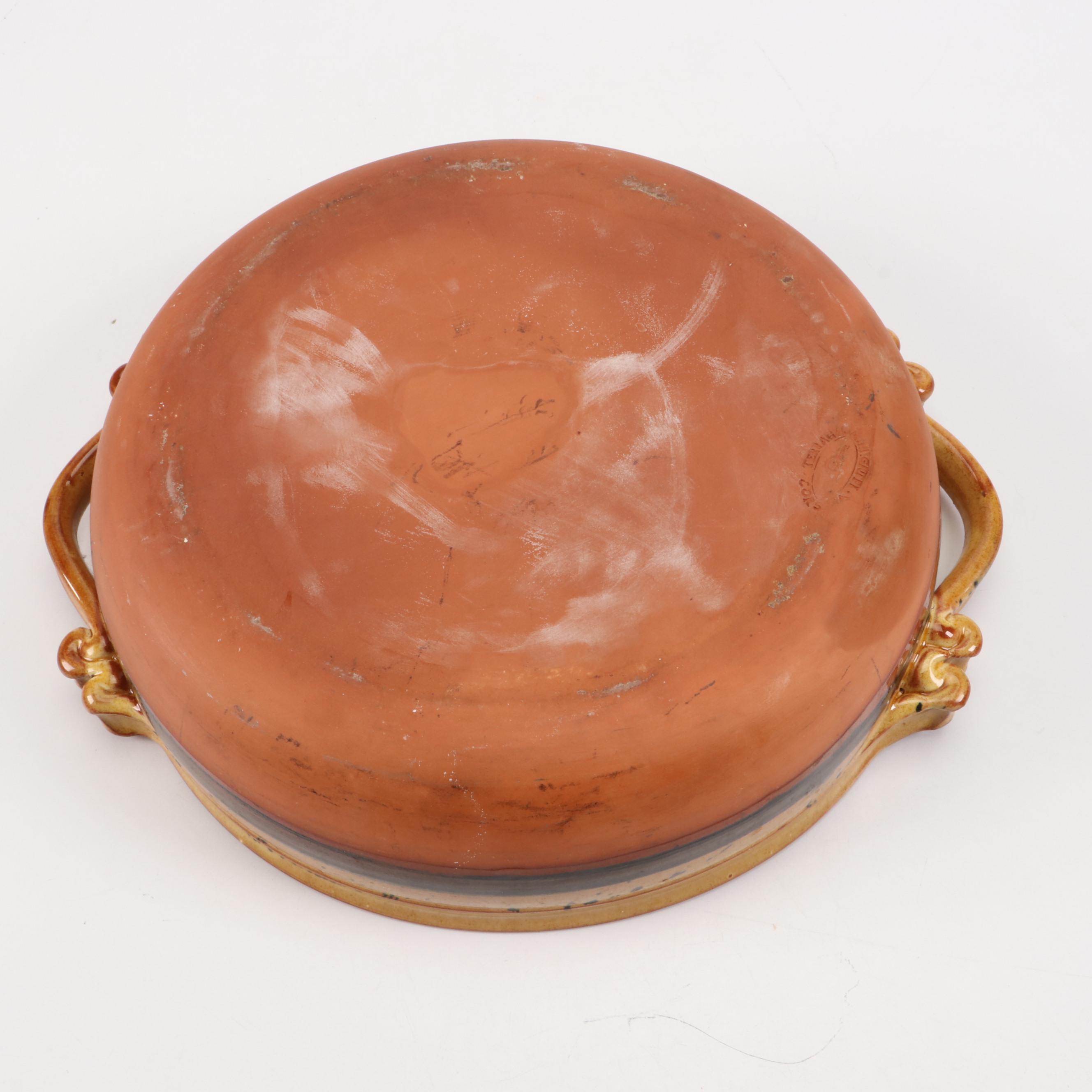 Corsican Majolica Bowl, Pitcher and Wall Pocket