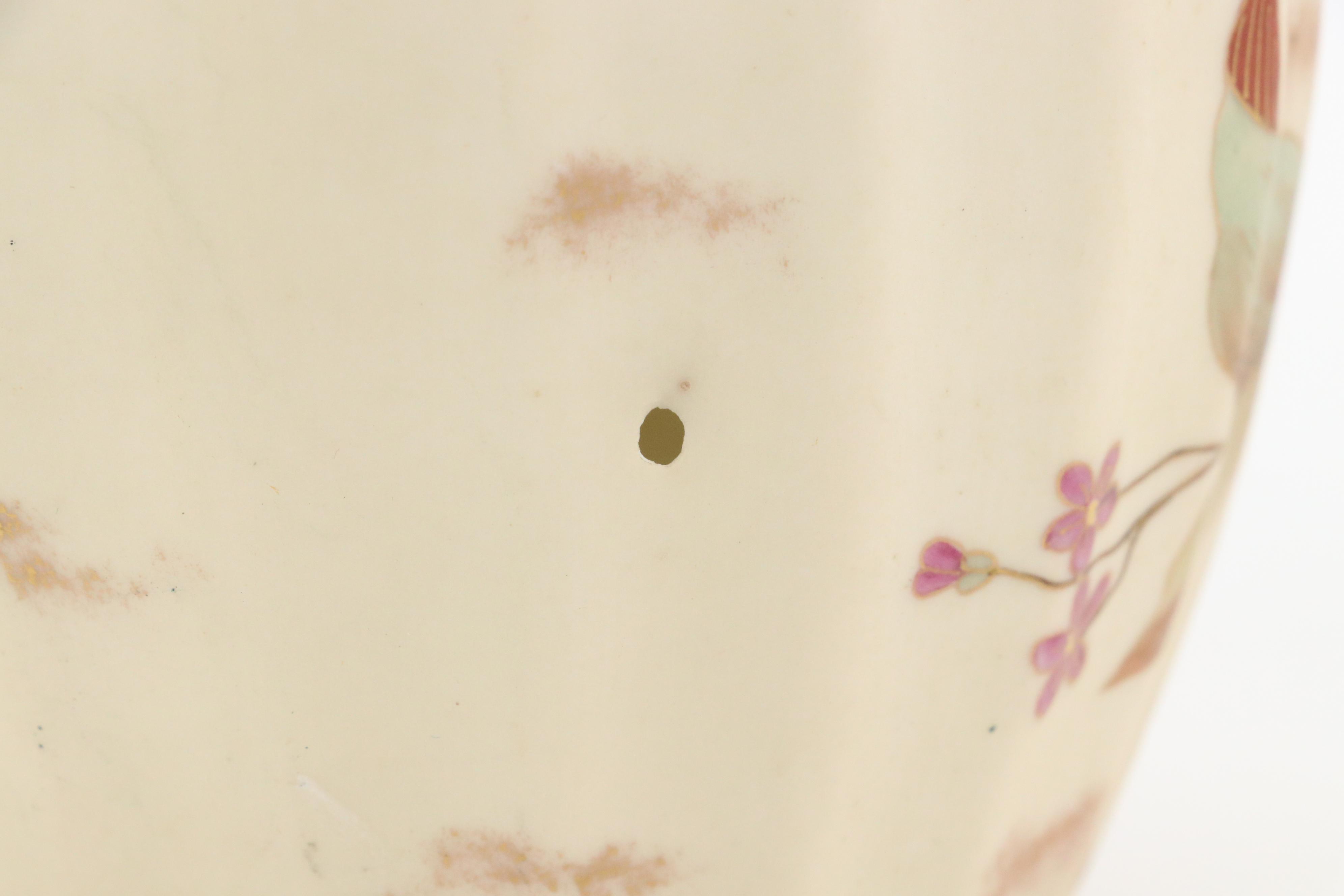 Continental Rudolstadt Straus & Söhne Hand-Painted Porcelain Ginger Jar