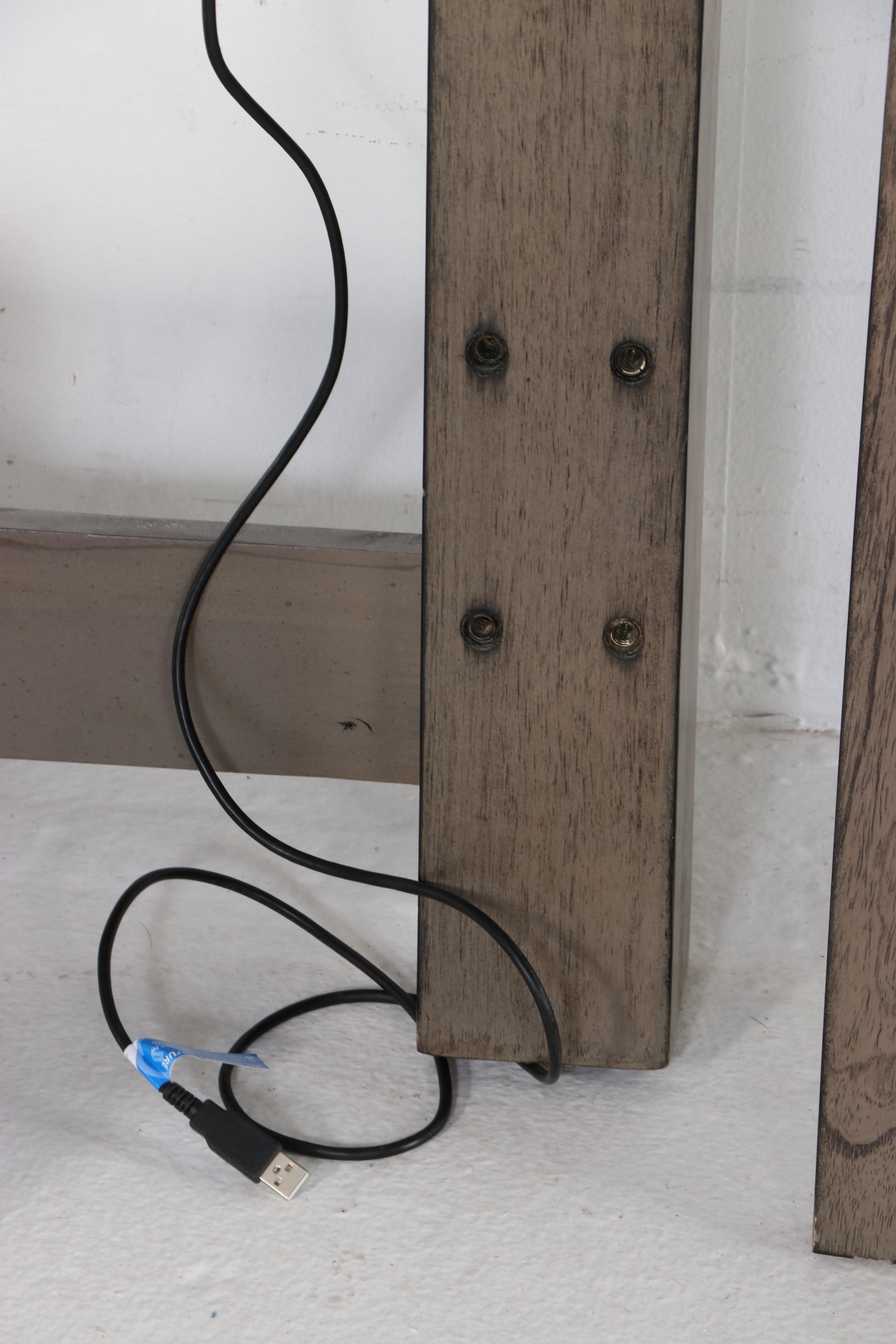 Aspen Home Grey Finish Wooden Farmhouse Style Bed Frame