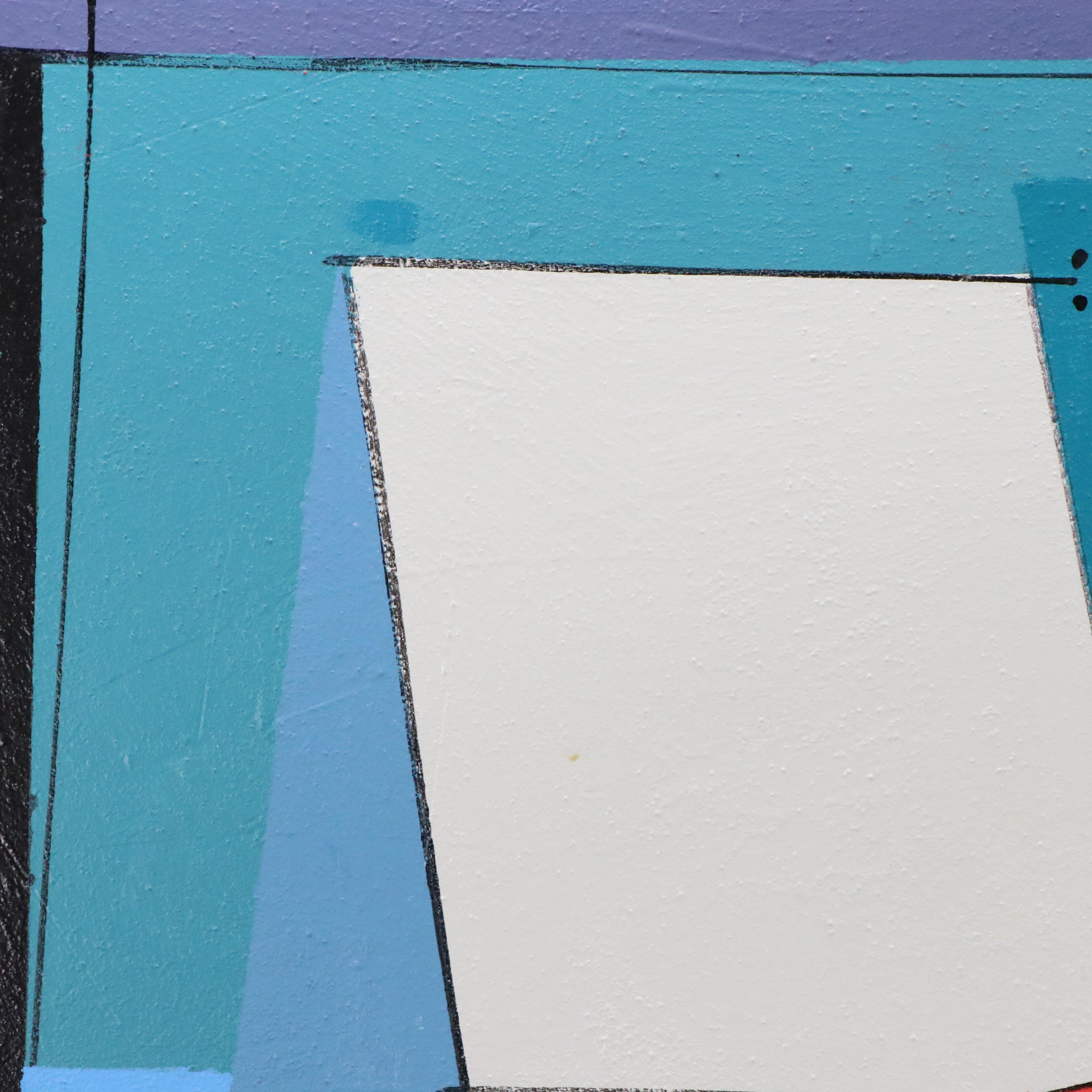 Antonio Carreño Abstract Modernist Acrylic Painting "Reflection," 2023